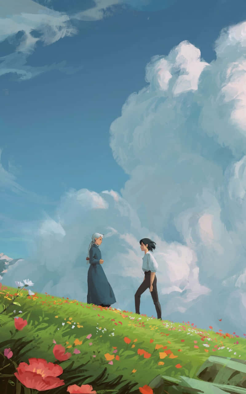 Bring jou fantasieë tot lewe met 'n Studio Ghibli-foon! Muurpapier