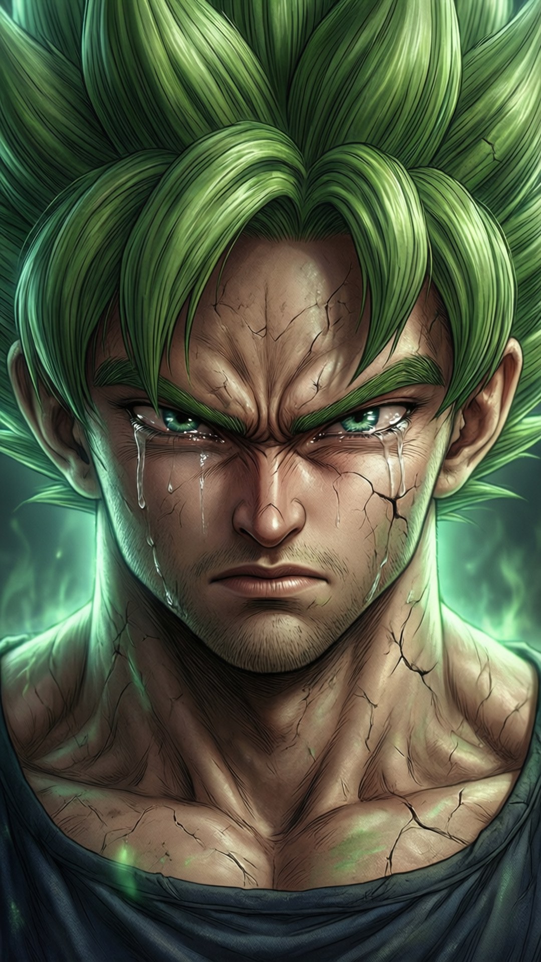 Broly se Innerlike Pyn Muurpapier