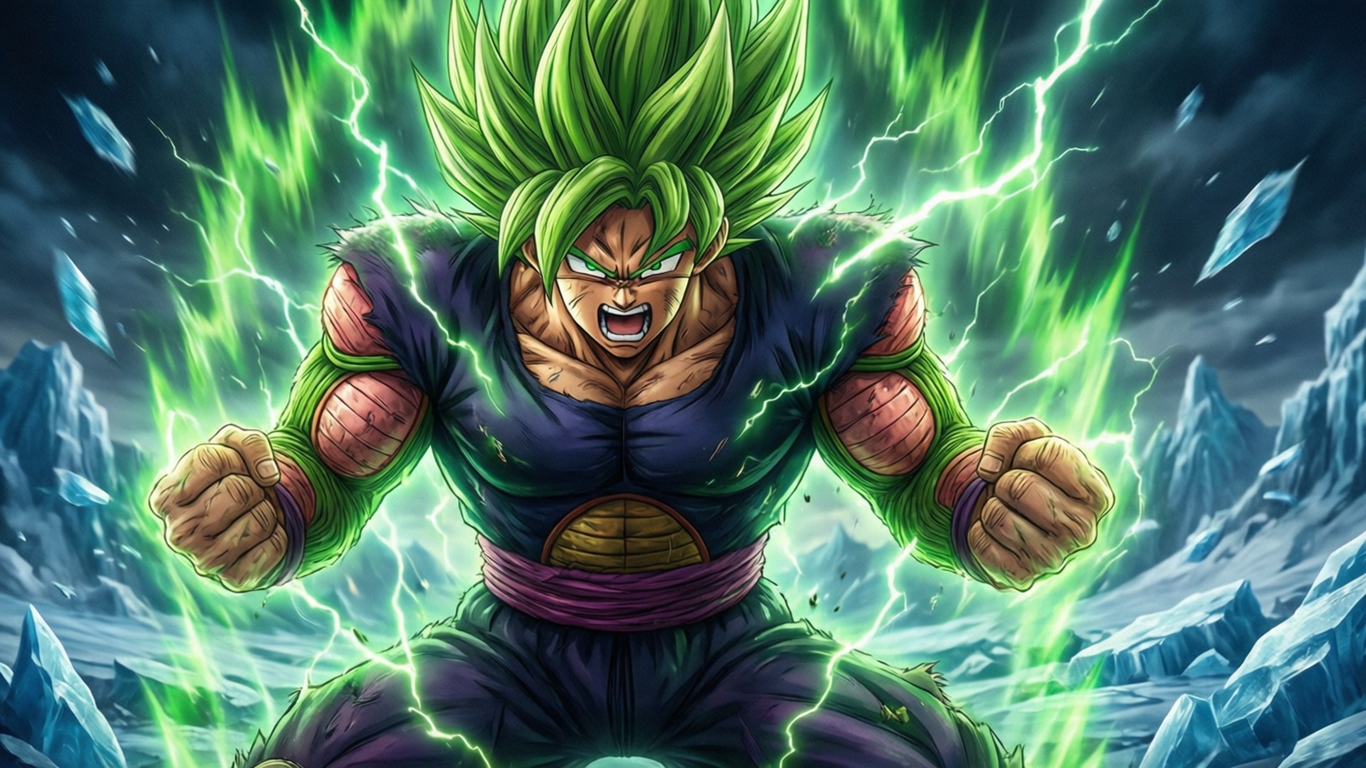 Broly se Woede Ontketen Muurpapier