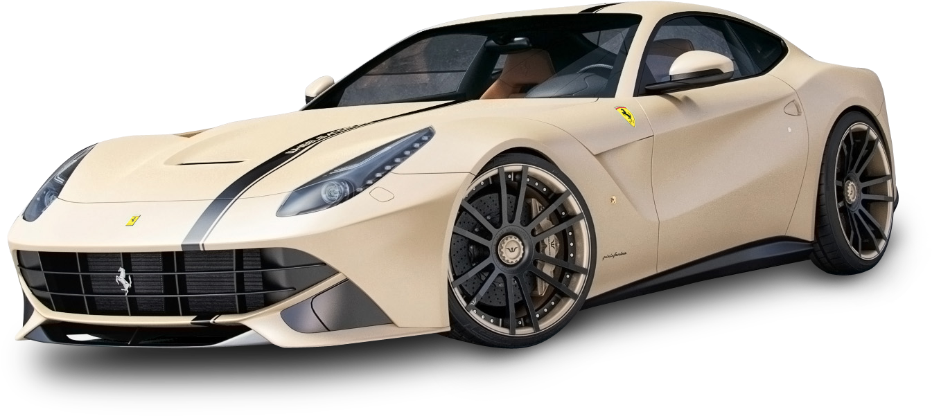 Bruin Ferrari Supermotor Profielaansig Muurpapier