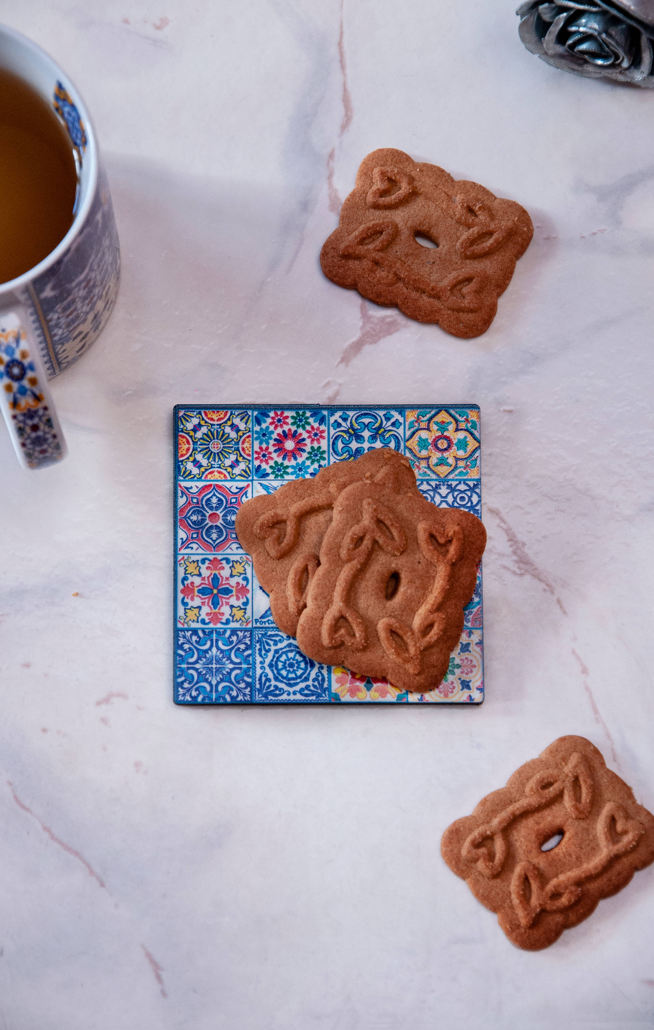Bruin Gemmerkoekies Muurpapier