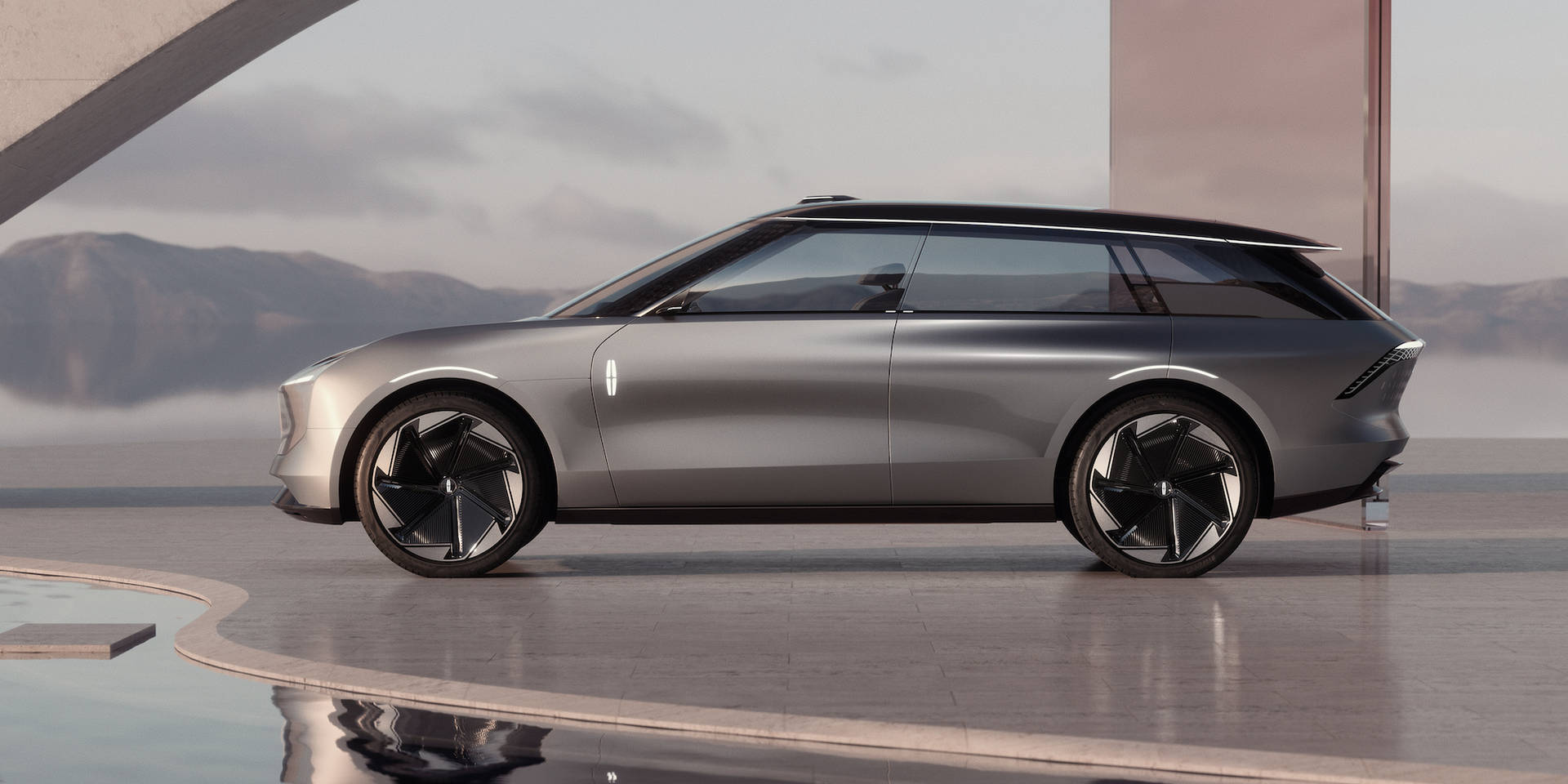 Bruin Lincoln Motor Advertensie — Koel motors Muurpapier