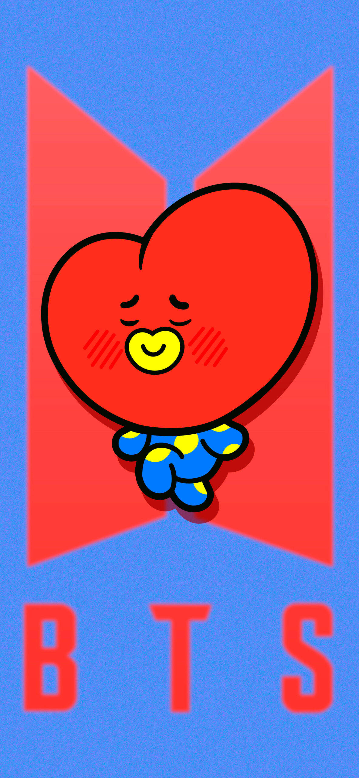 BT21 Tata Op BTS-logo Muurpapier