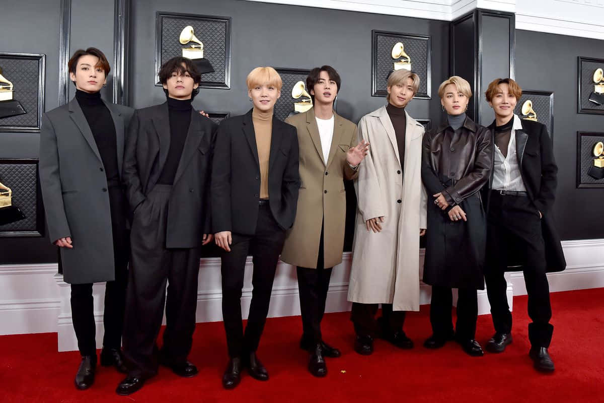 BTS 2020 Grammys Prent Muurpapier