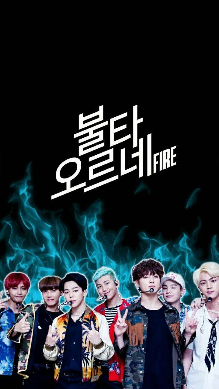 BTS-seunsgroeplede V, Jungkook, Jimin, Suga, Jin, Rm en J-hope vuur-album.