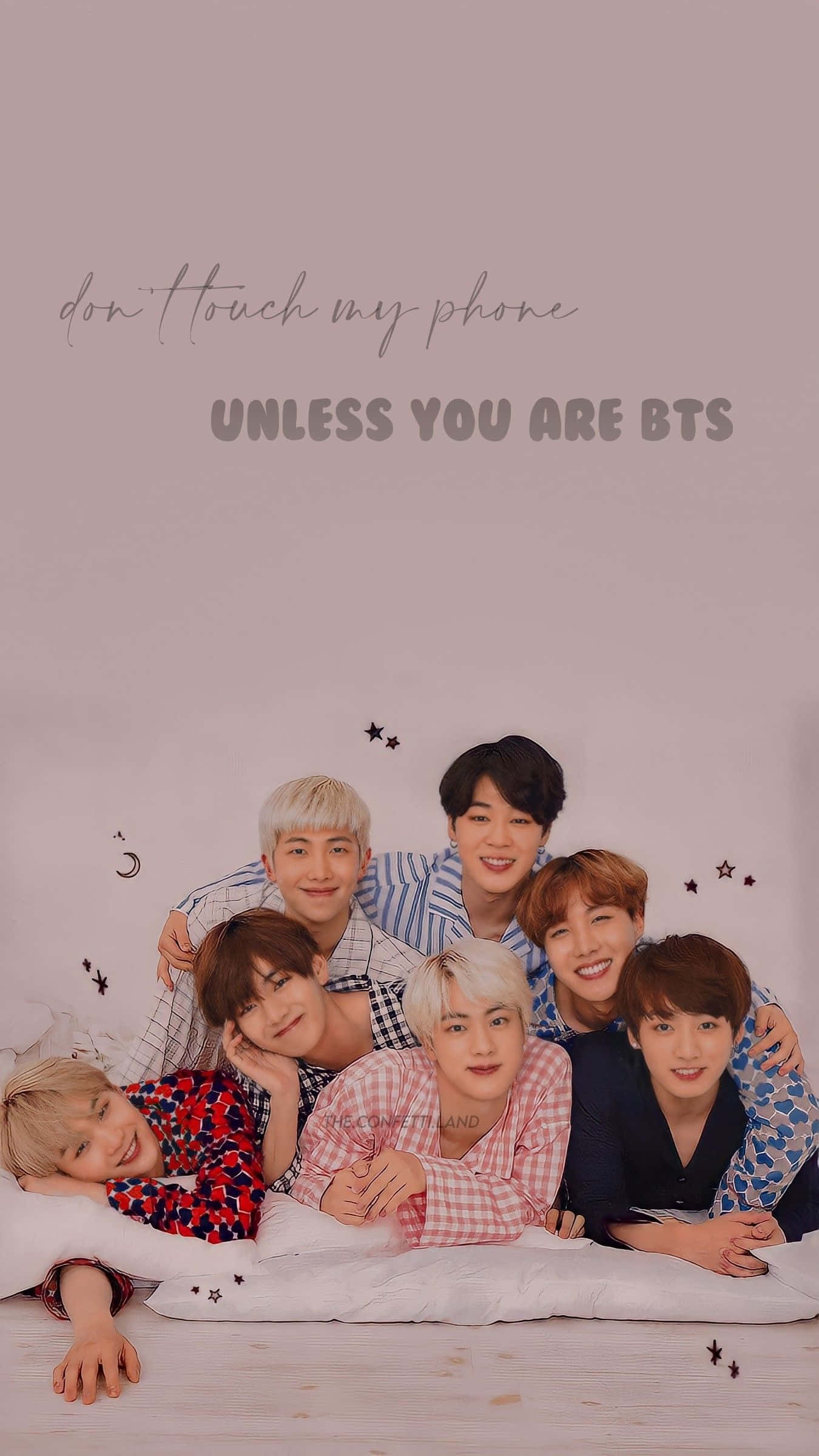 Bts-agtergrond Muurpapier