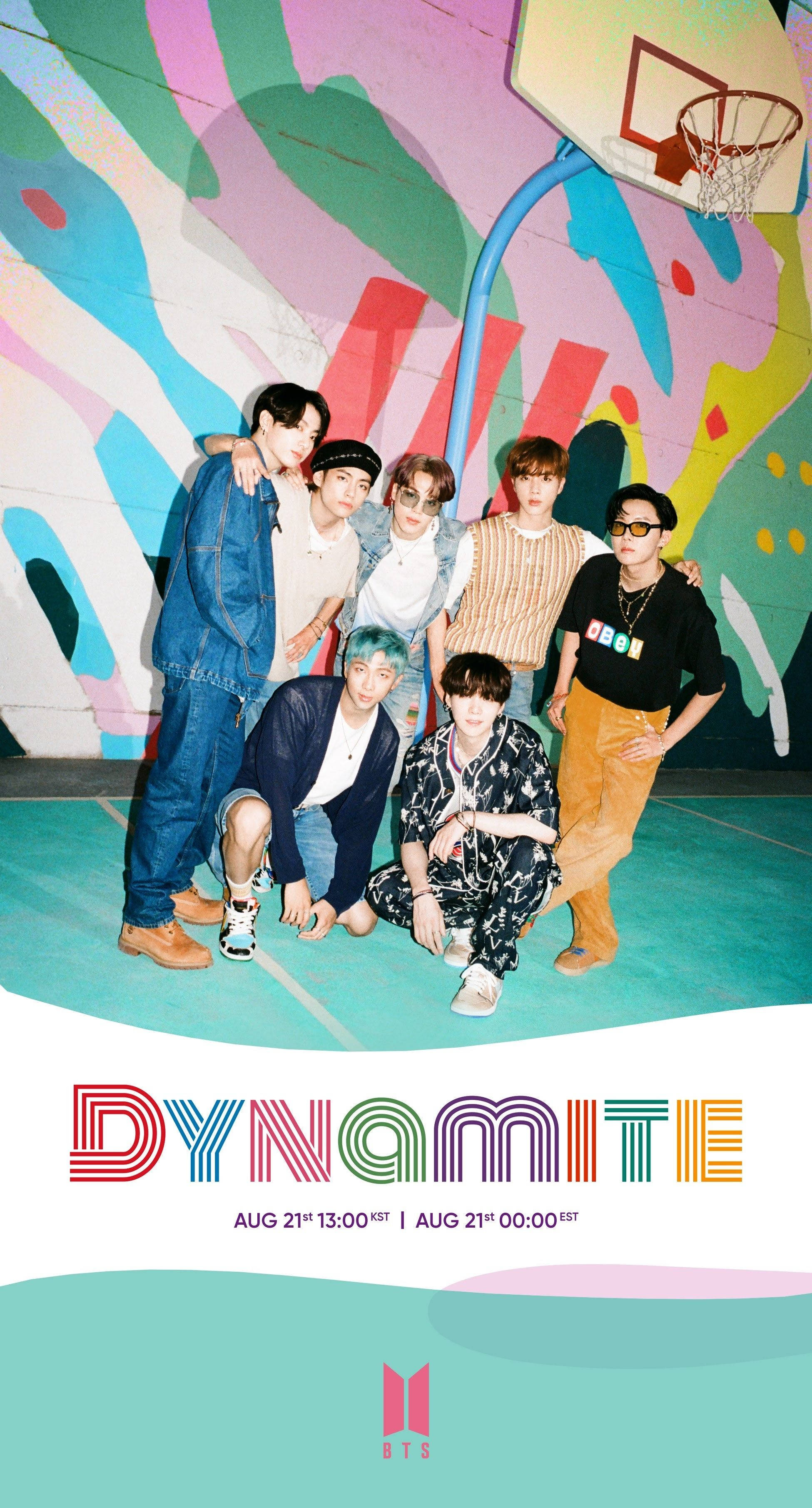 BTS Dynamite Amptelike Vrystellingsdatum Muurpapier
