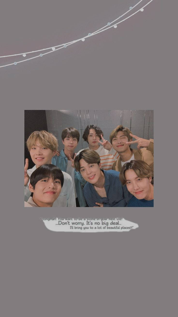BTS Estetiese Groepie Malligheid Muurpapier