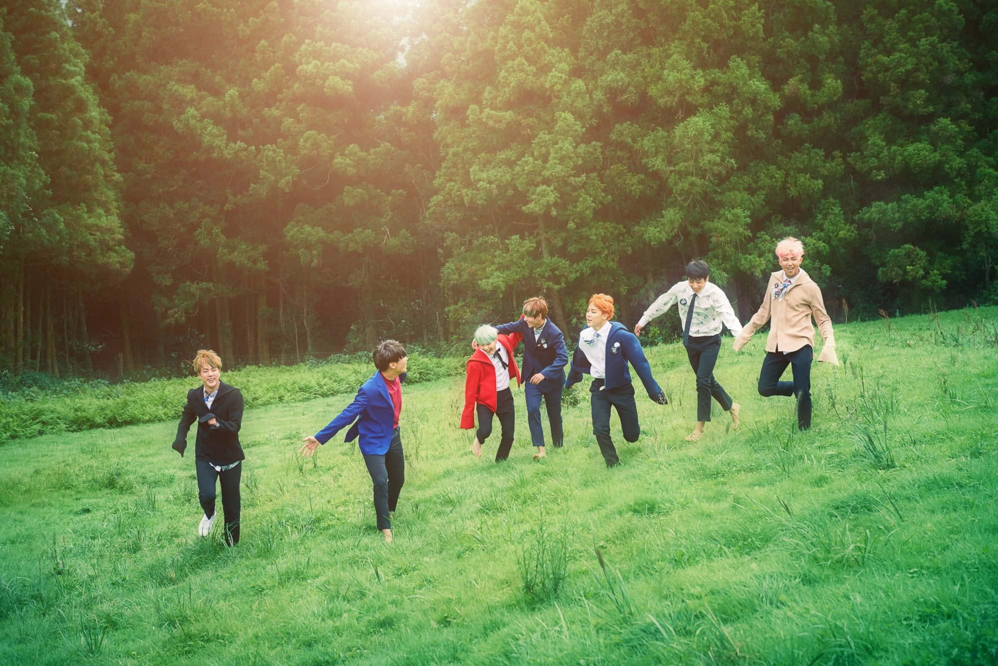 Bts estetiese prente Muurpapier