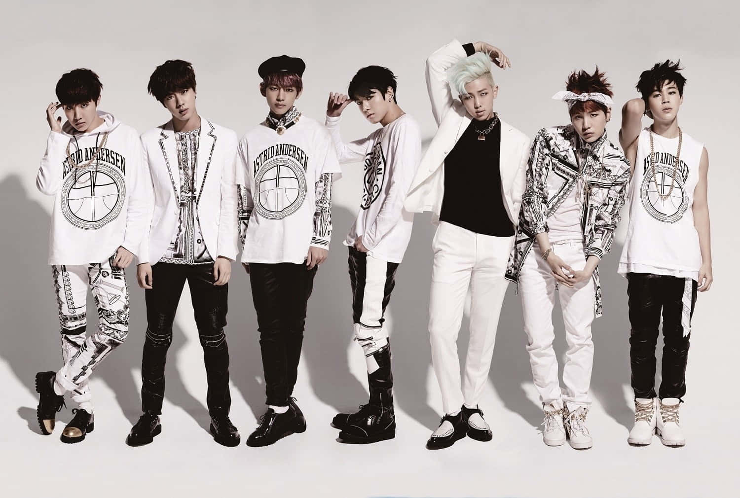 Bts estetiese prente Muurpapier