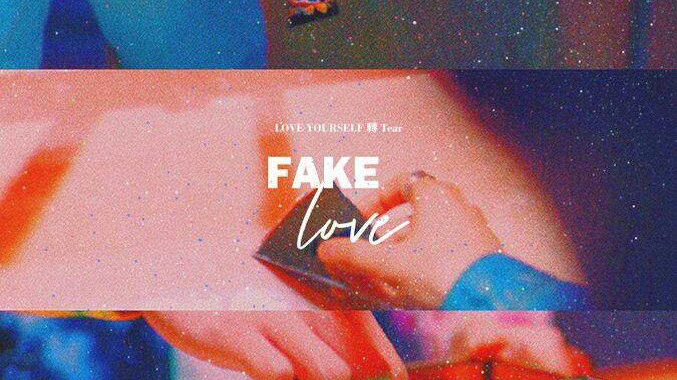 BTS Fake Love op Korrelrige Skoot-rekenaar Muurpapier