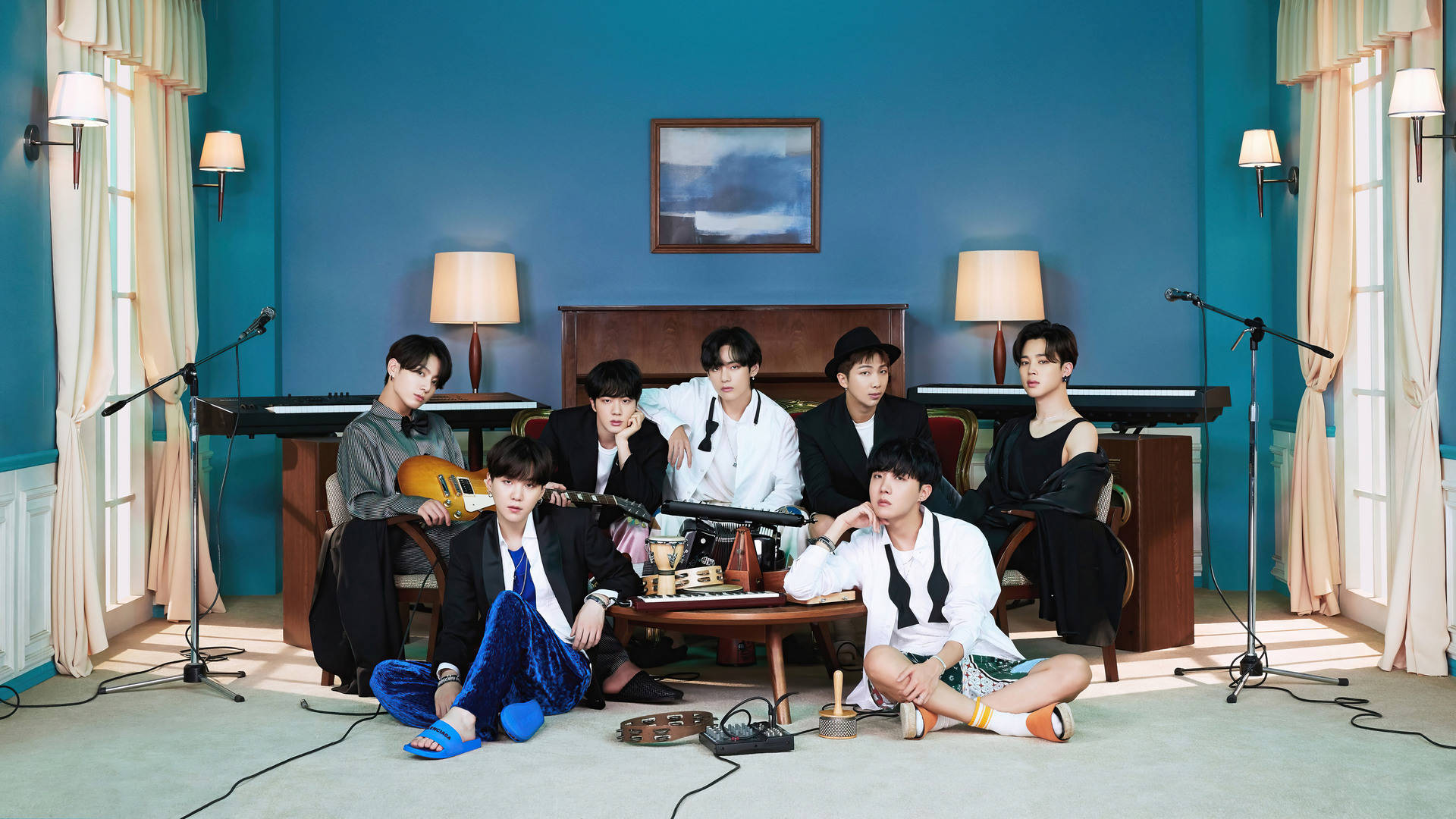 BTS Groepsfoto BE Album Muurpapier