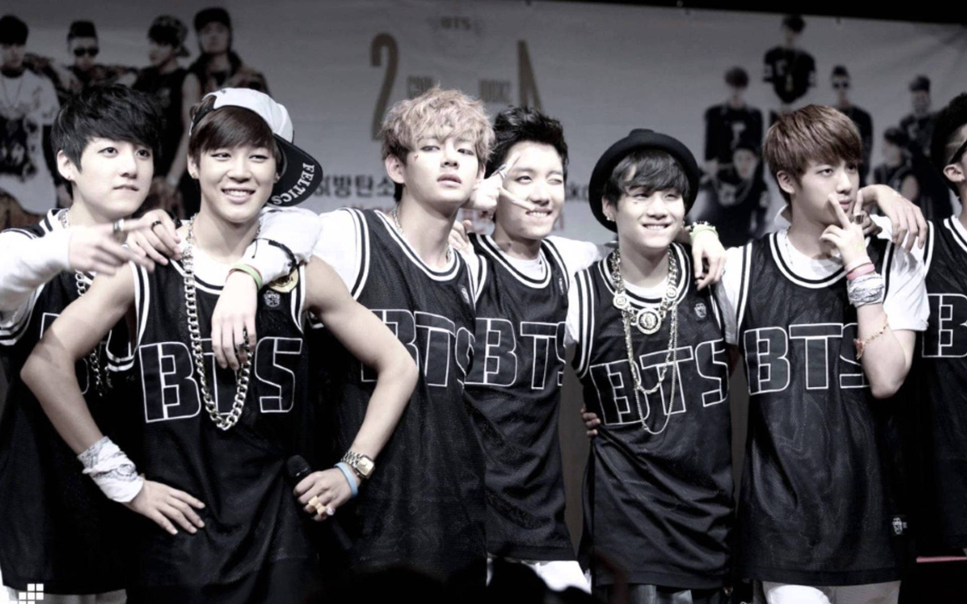BTS Groepsfoto Debuut 2013 Muurpapier