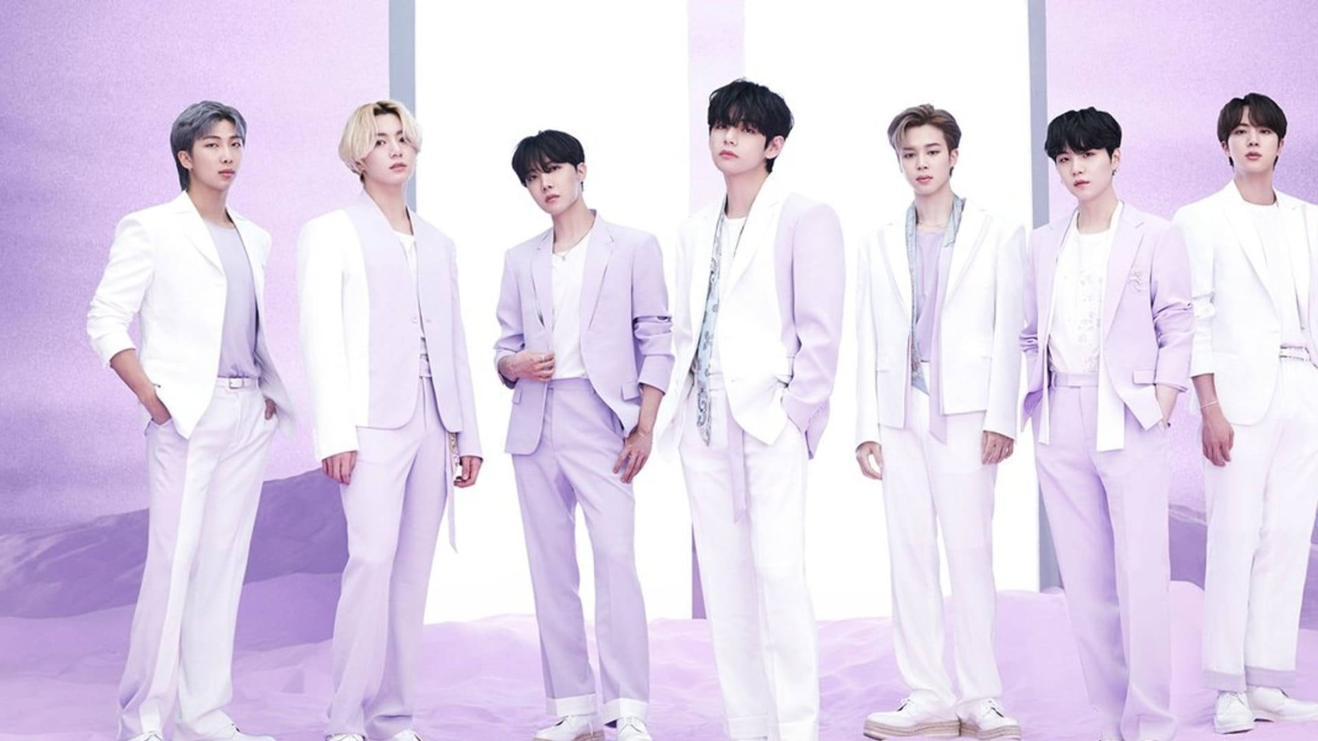 BTS K-Pop Pastel Pers Muurpapier
