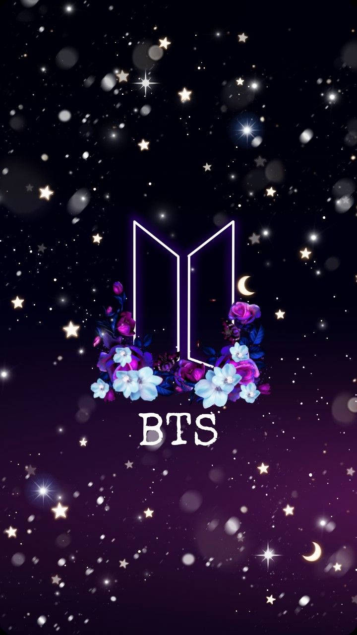 BTS-logo-aanhangerkuns Muurpapier