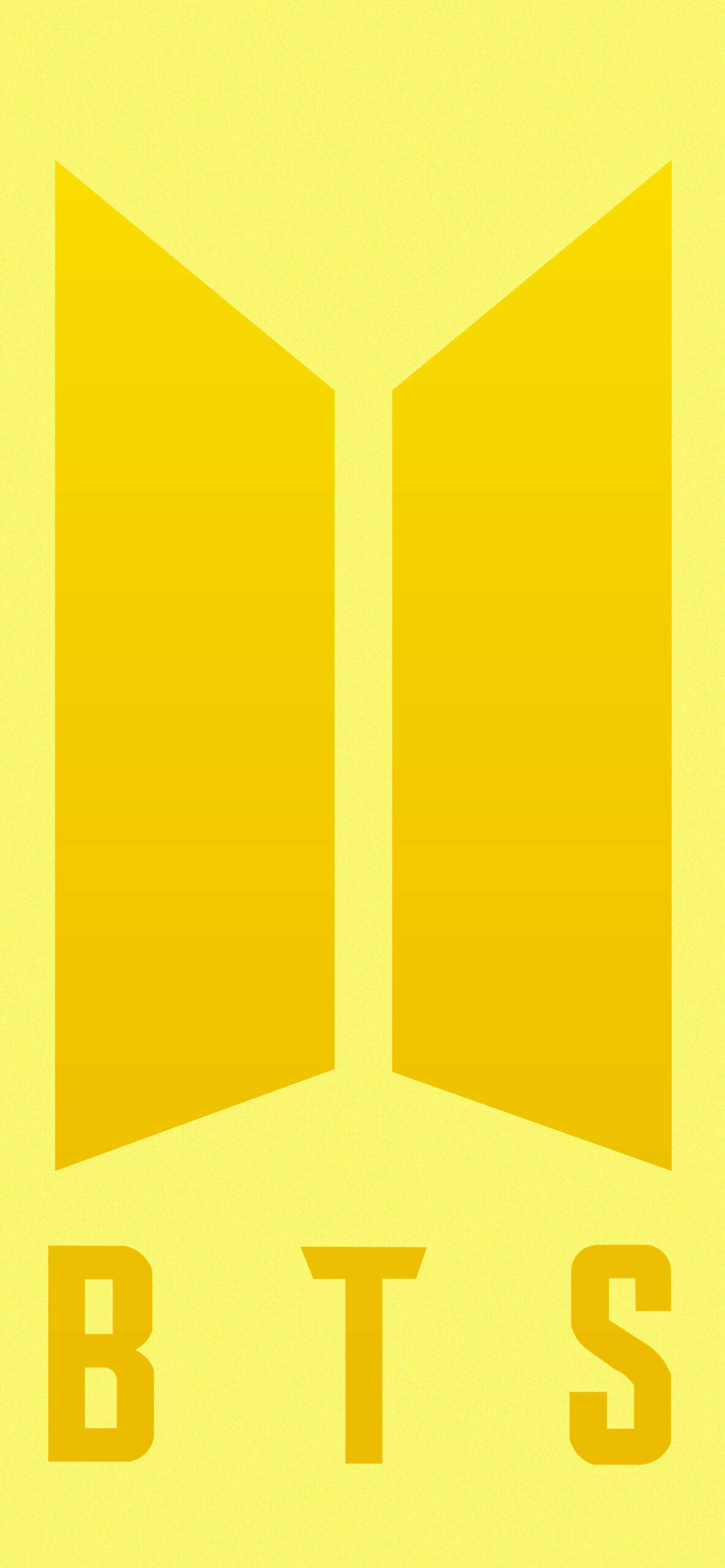 BTS-logo in Geel Muurpapier