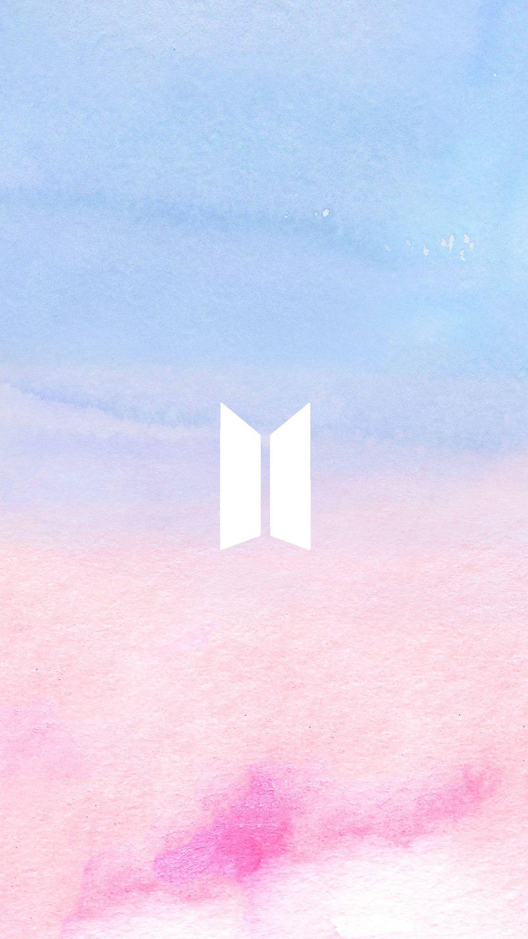 BTS-logo in pastelagtergrond — Bts-logo GIF Muurpapier