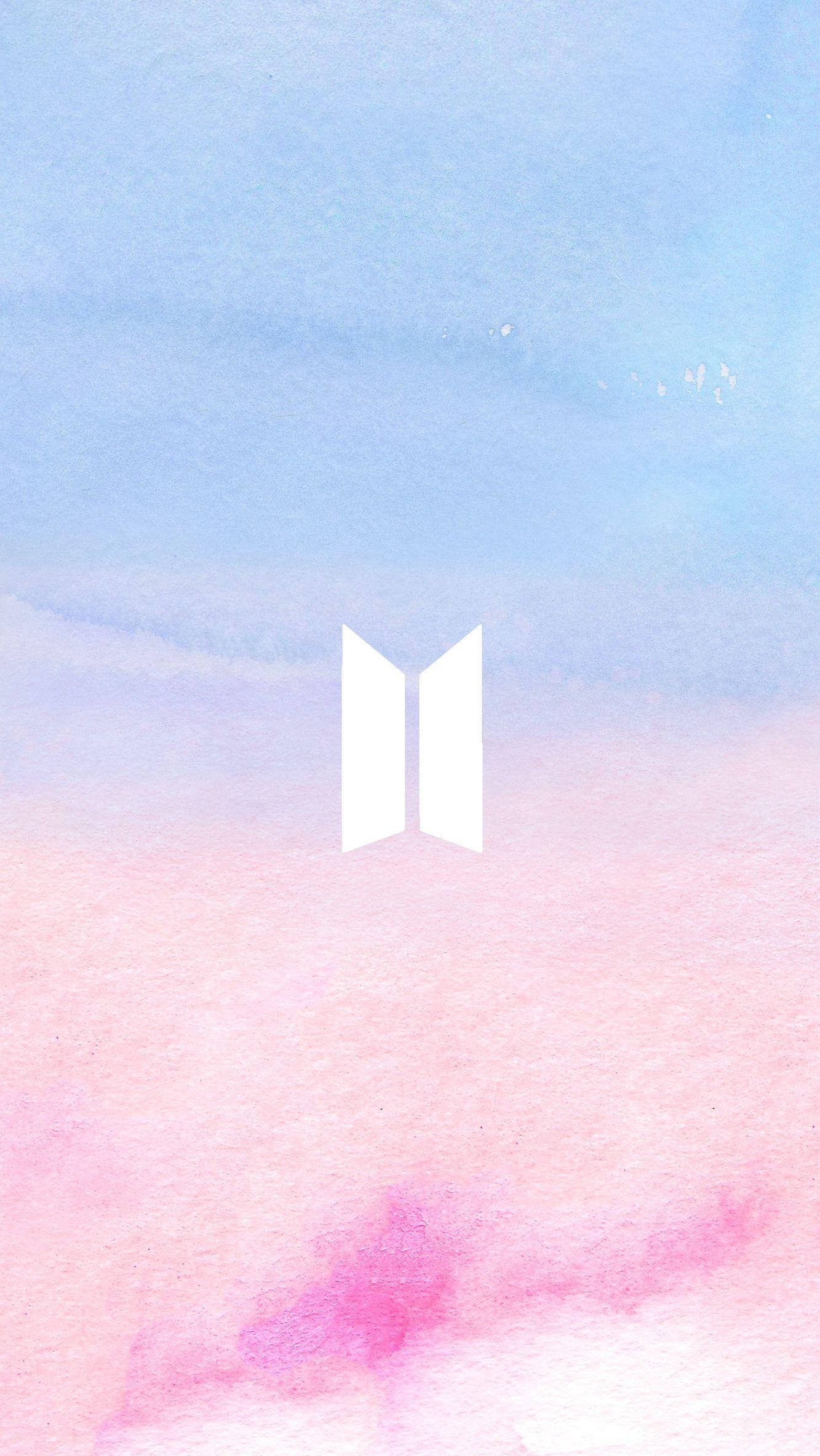 BTS-logo in pastel Muurpapier