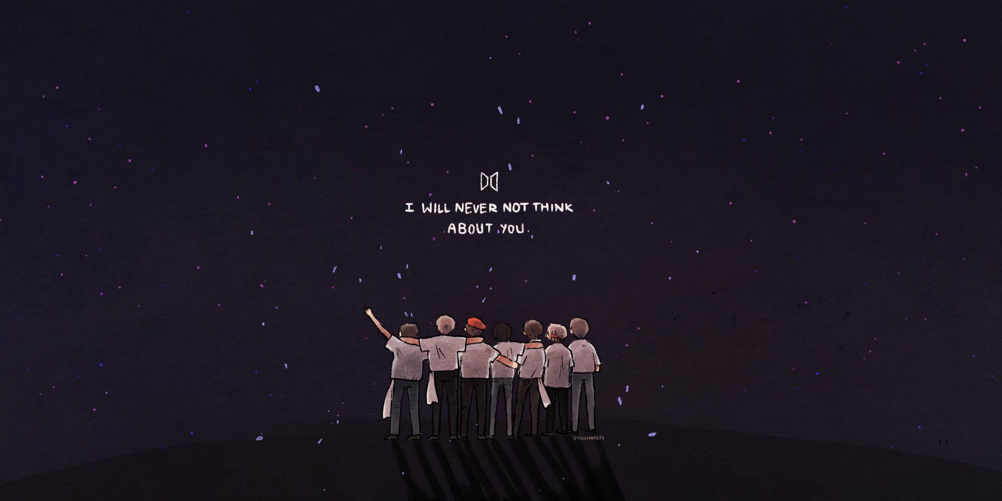 BTS-logo-kuns Muurpapier