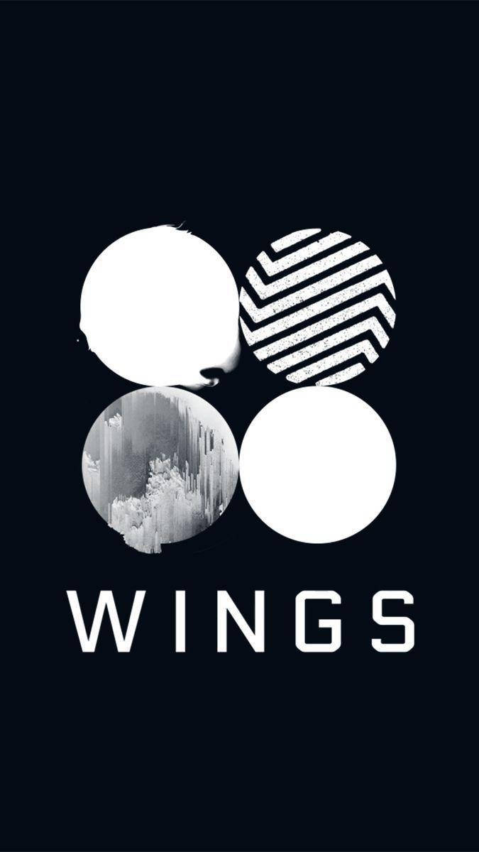 BTS Logo Vlerke Muurpapier