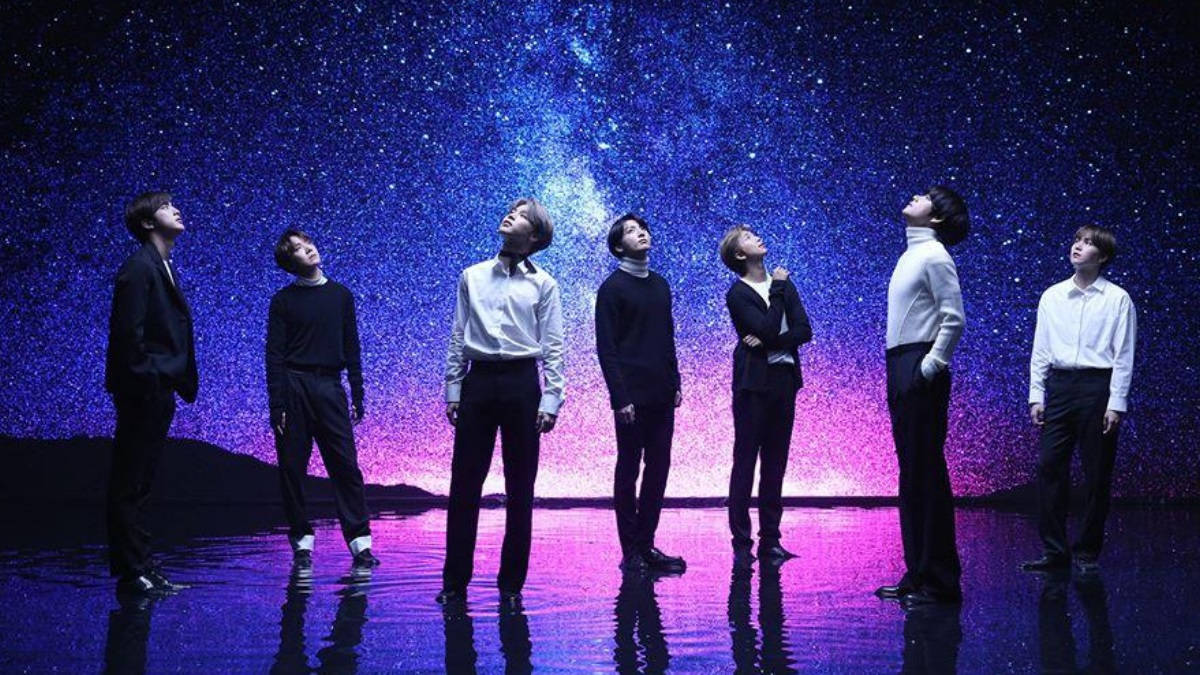 BTS Onder die Sterre Lessenaar Agtergrond Muurpapier