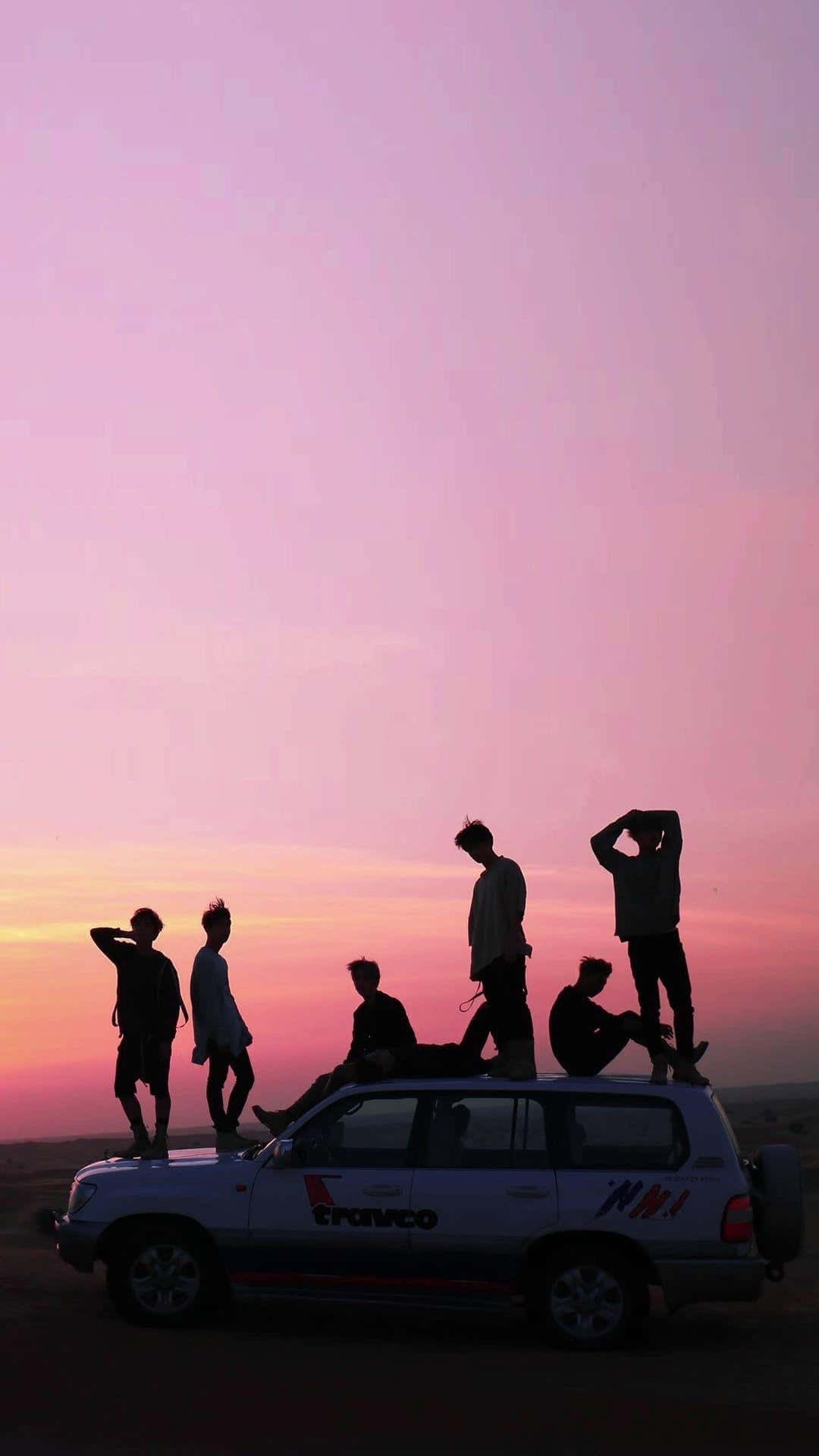BTS Pers Lug iPhone Muurpapier