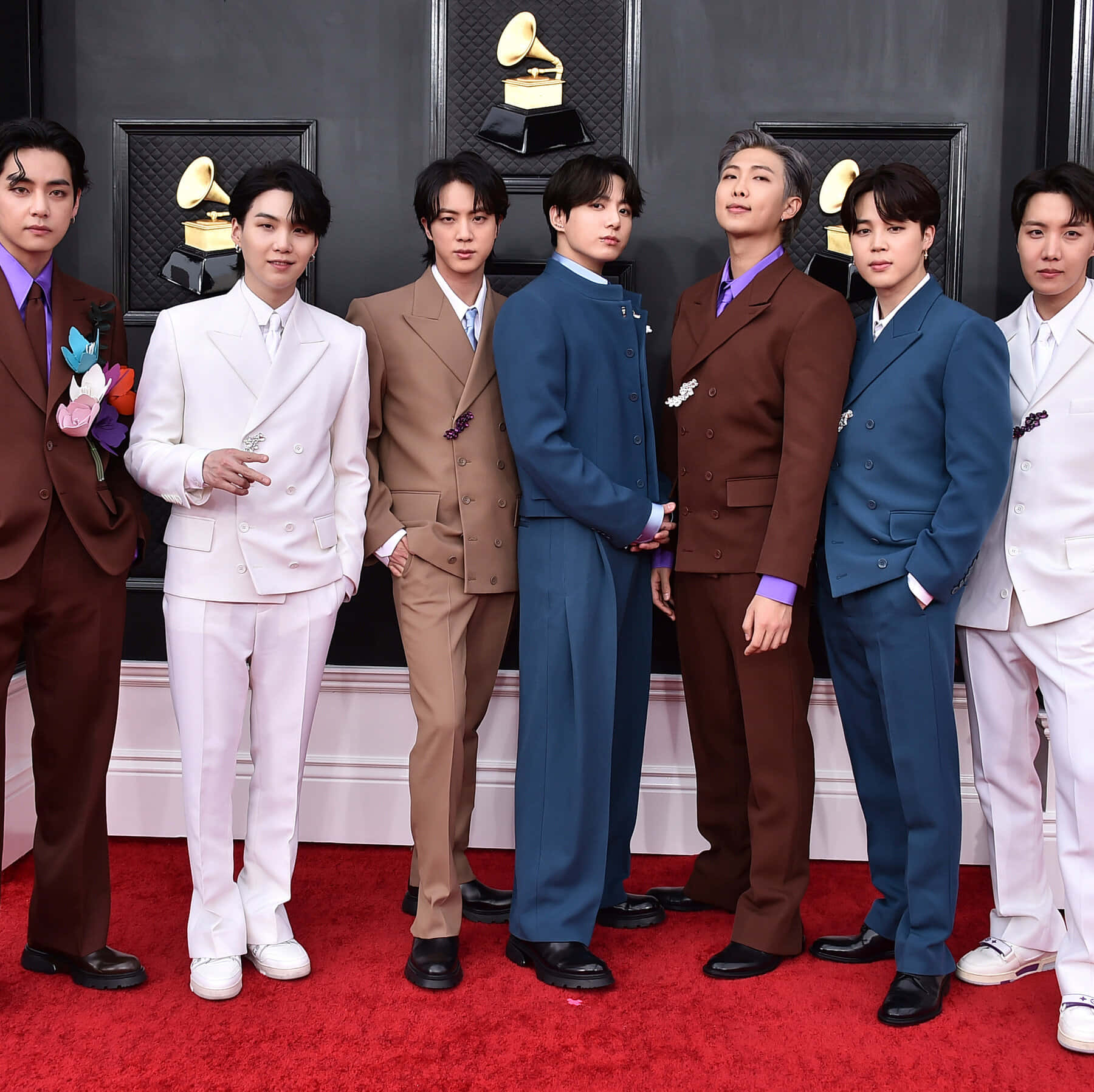 BTS Rooiloop Foto Muurpapier