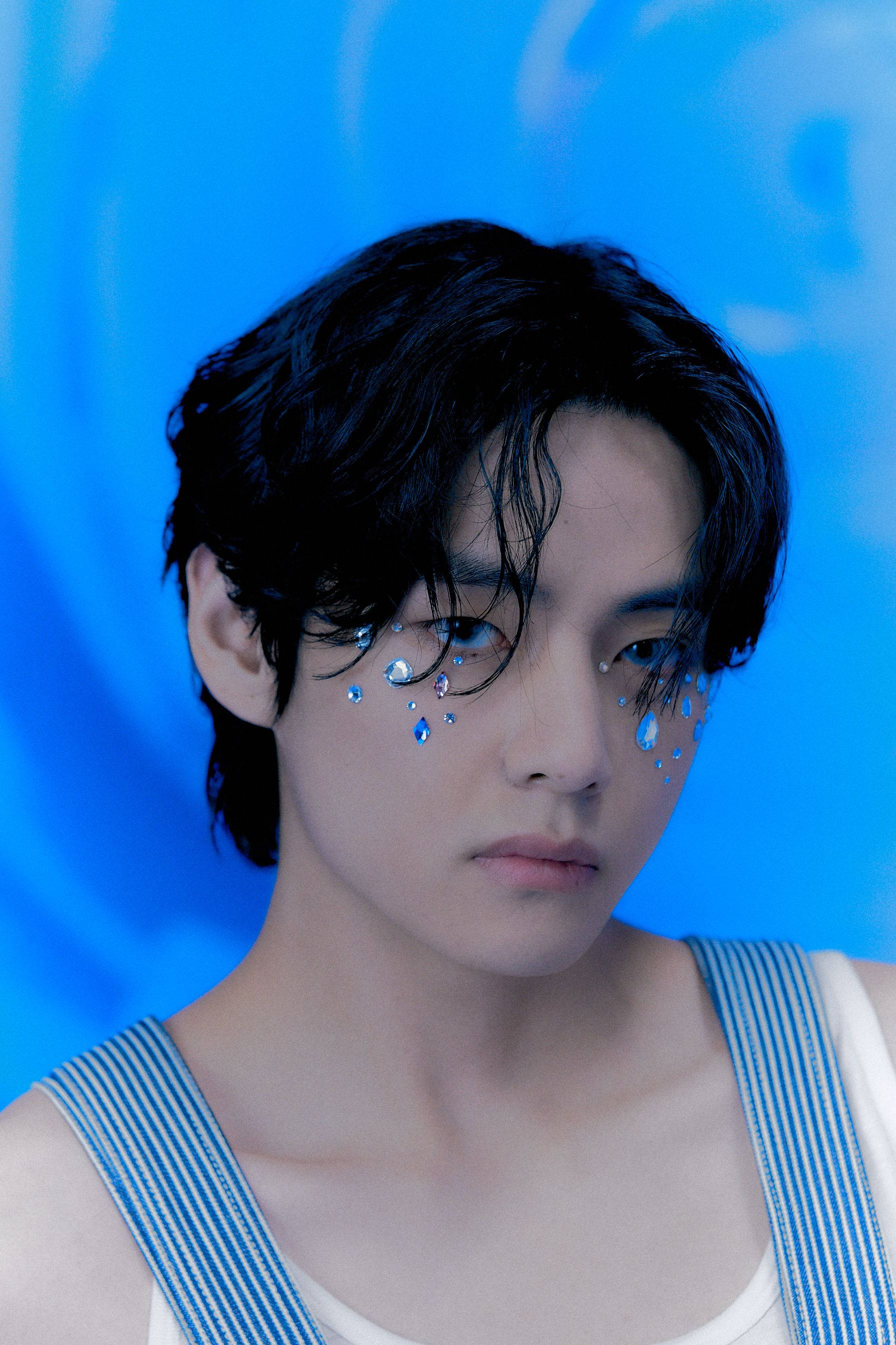 BTS V Kristalplakkers Muurpapier