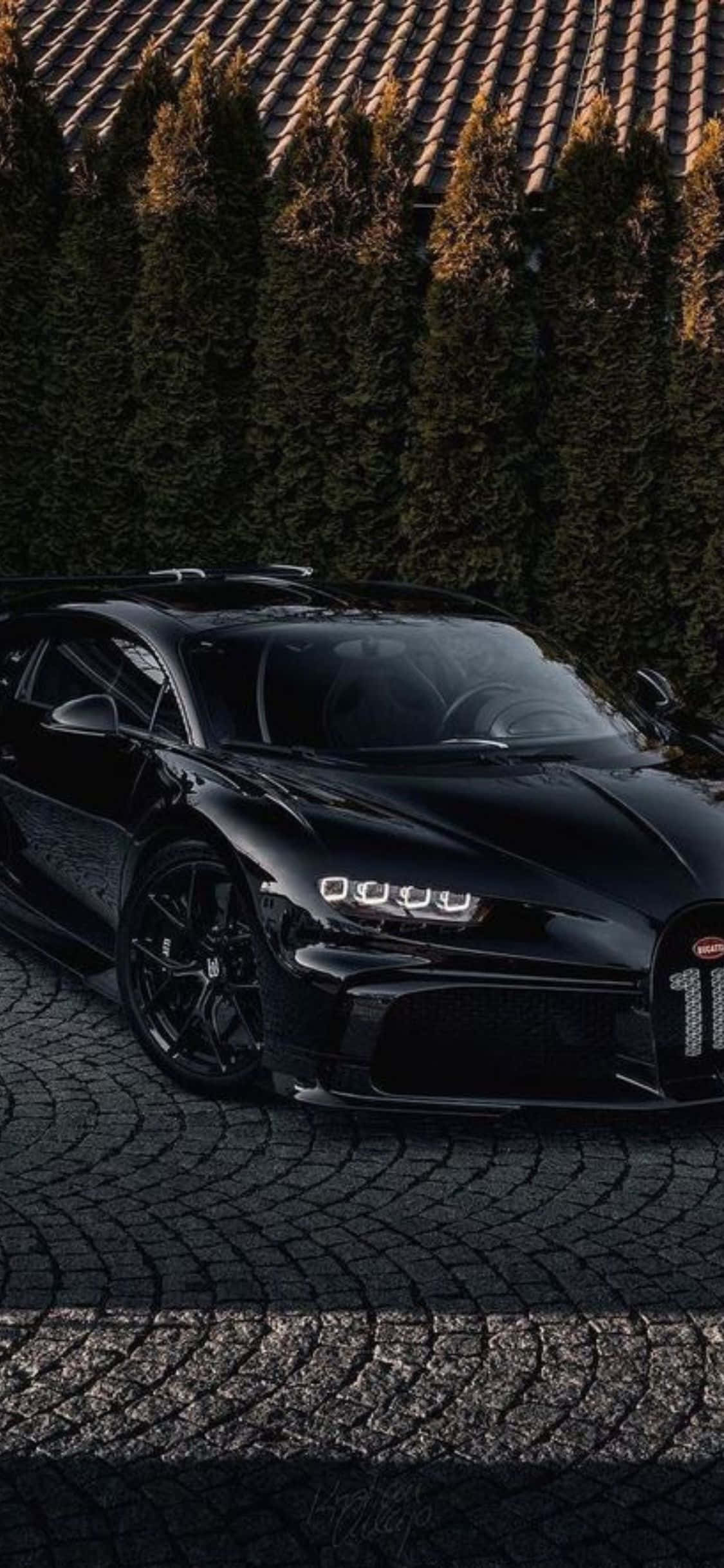 Bugatti Veyron Uitgestal op die Nuwe iPhone Xs Muurpapier