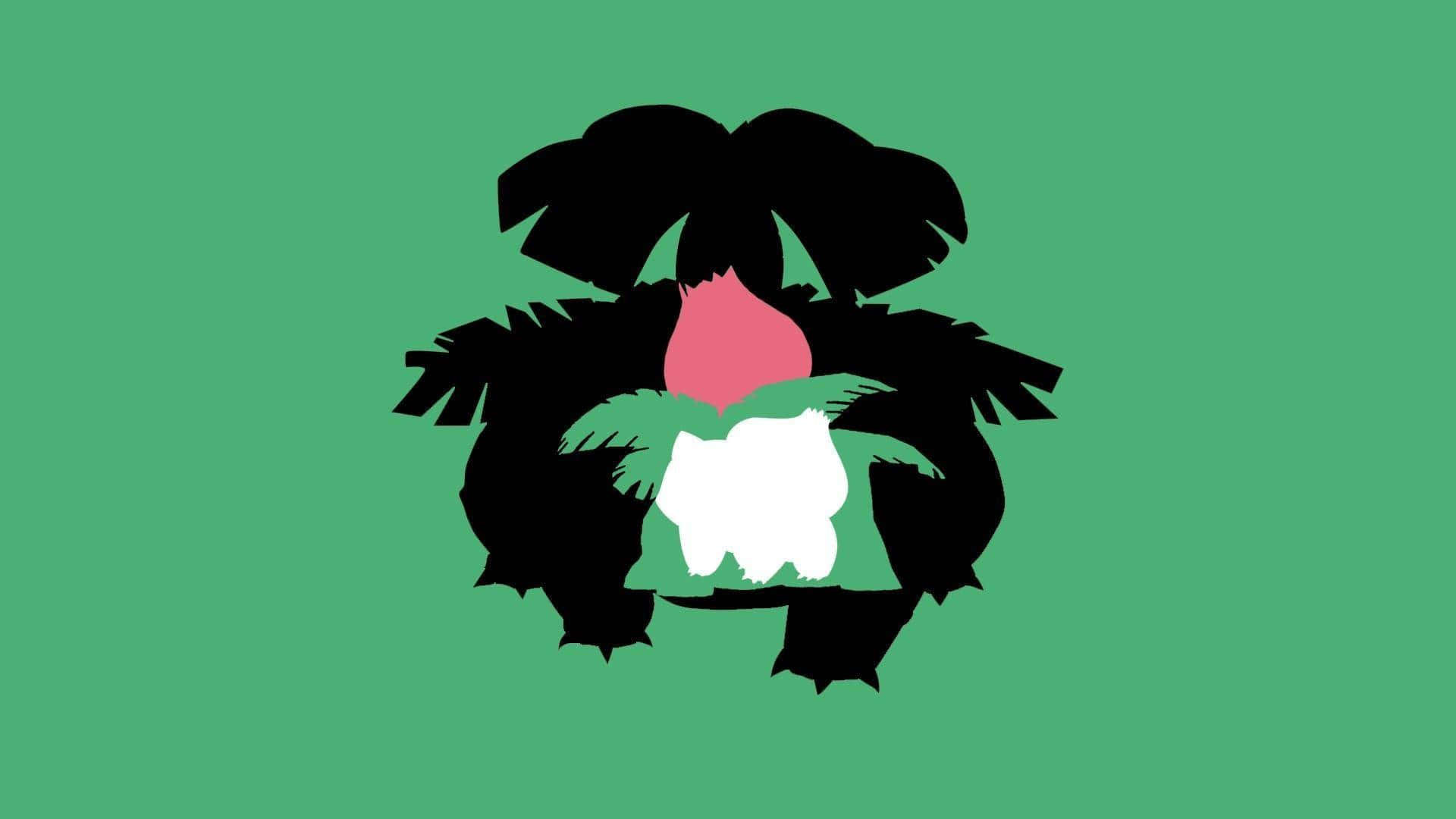 Bulbasaur, Ivysaur en Venusaur Silhouet Muurpapier