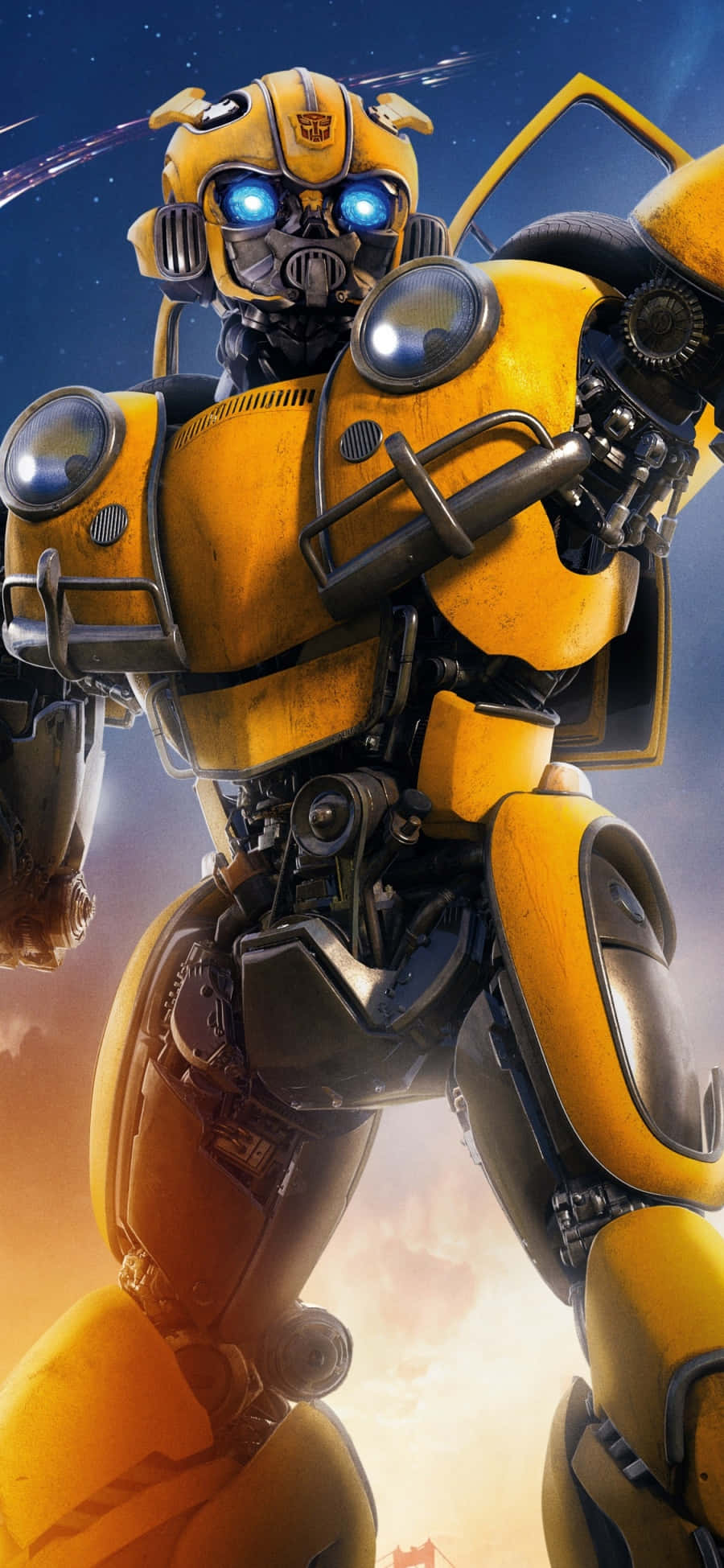 Bumblebee wat Bruis van Energie Muurpapier