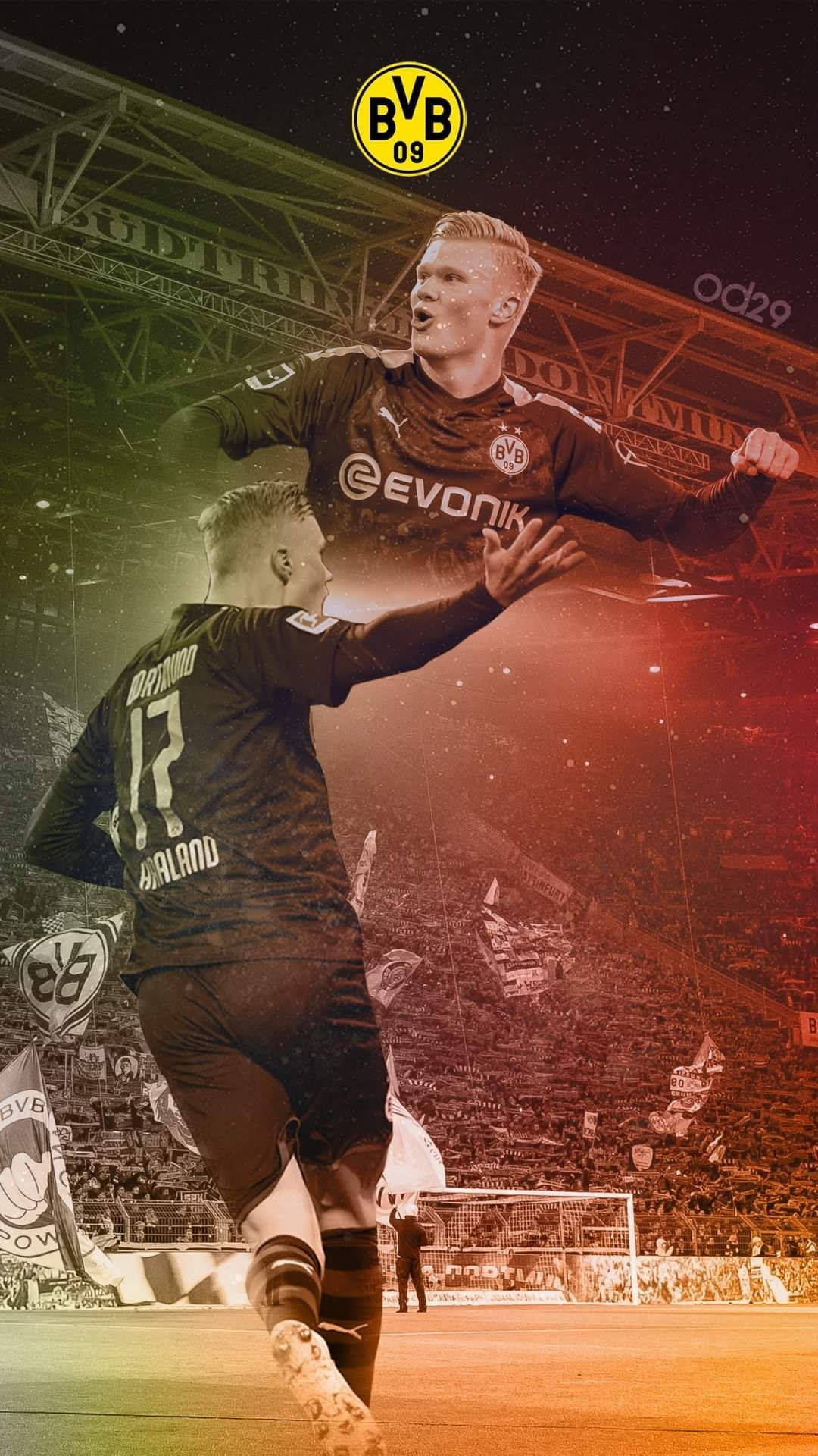BVB-aanvaller Erling Haaland Muurpapier