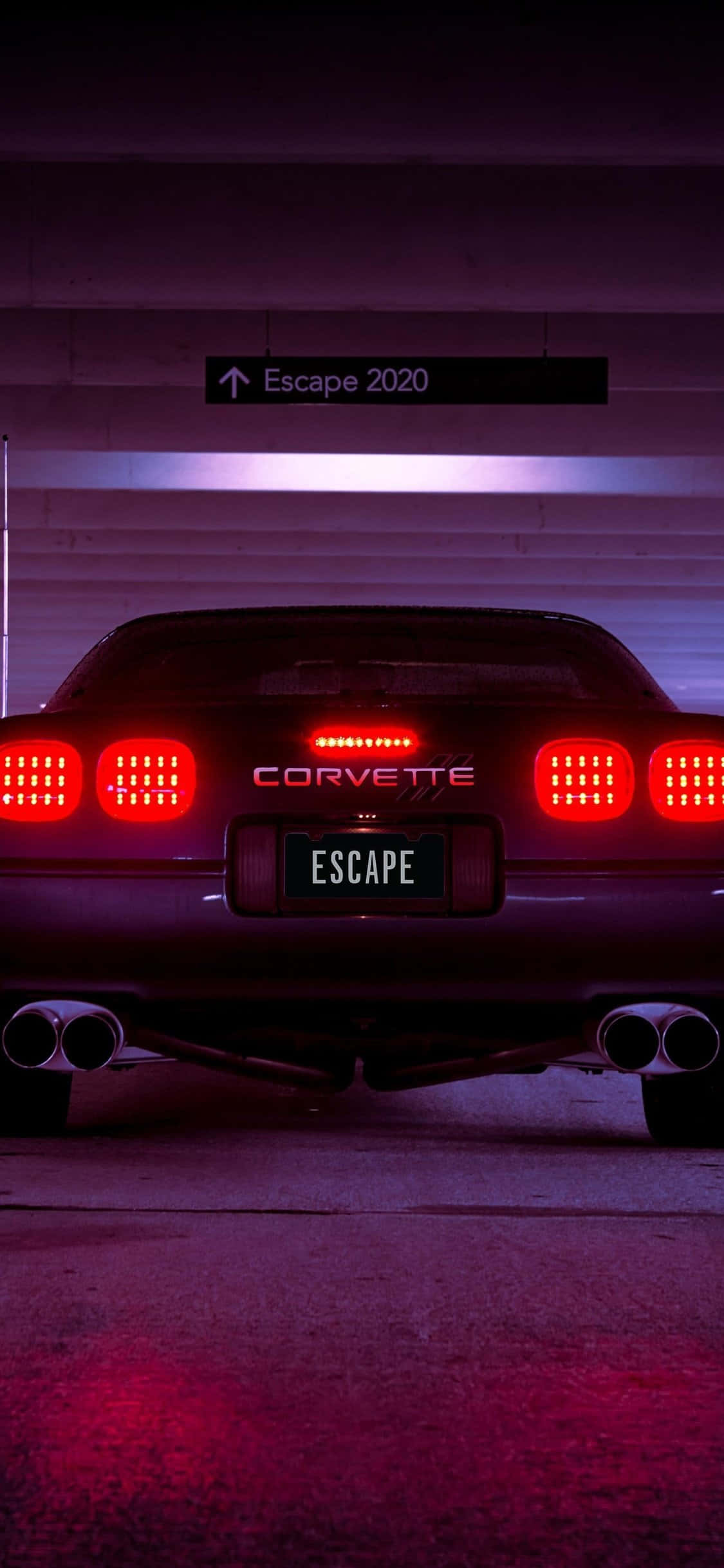C4 Corvette prente Muurpapier