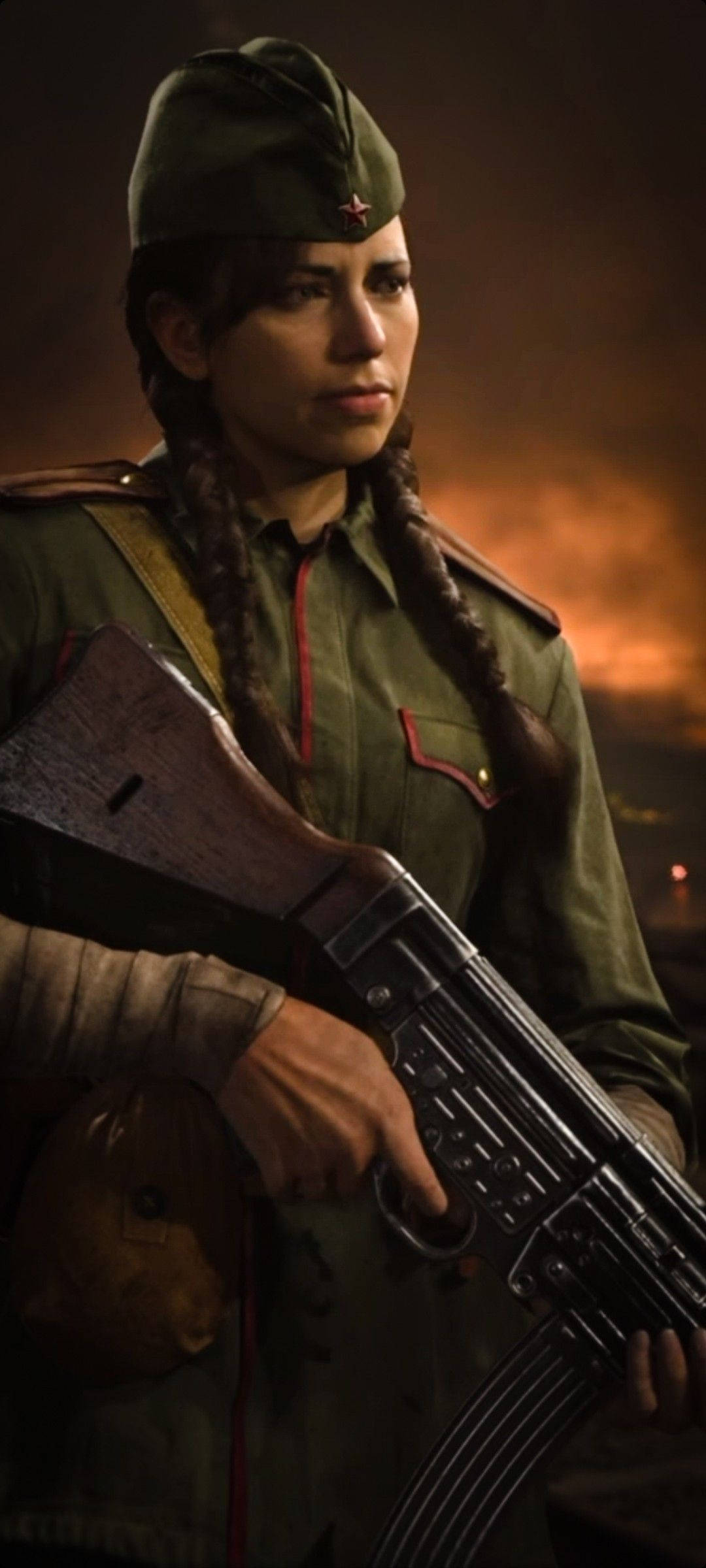 Call Of Duty Vanguard Generaal Dame Portret Muurpapier