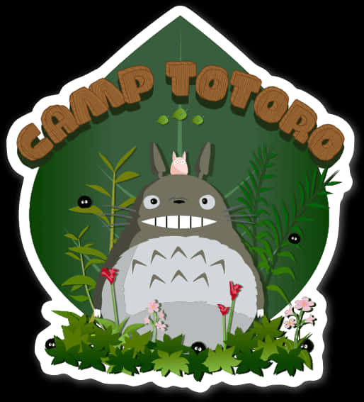 Camp Totoro Sticker Ontwerp Muurpapier