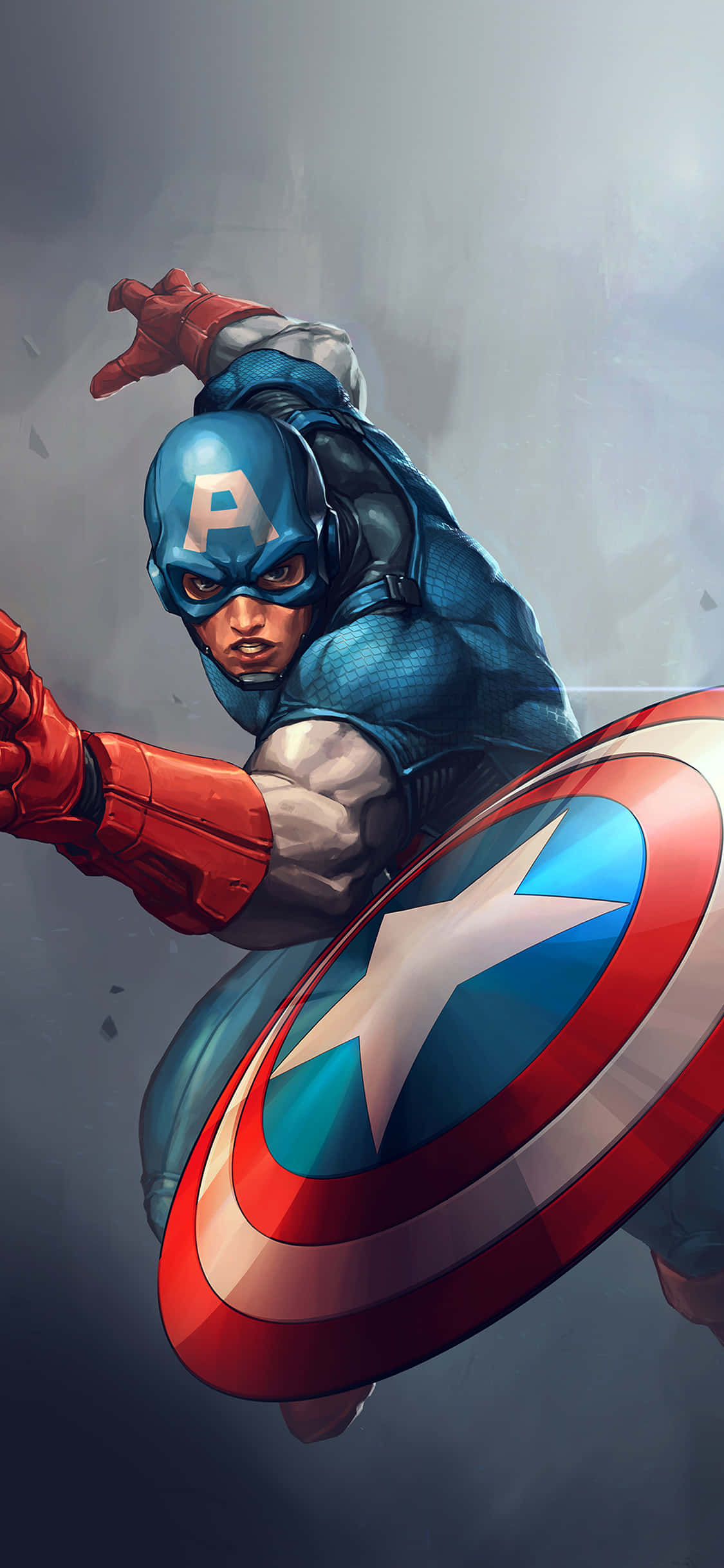 Captain America is die toonbeeld van koel Muurpapier