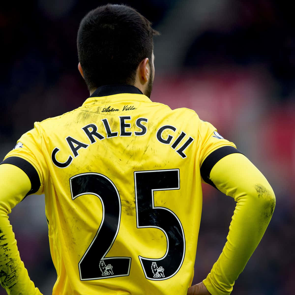 Carles Gil in Geel Trui Muurpapier