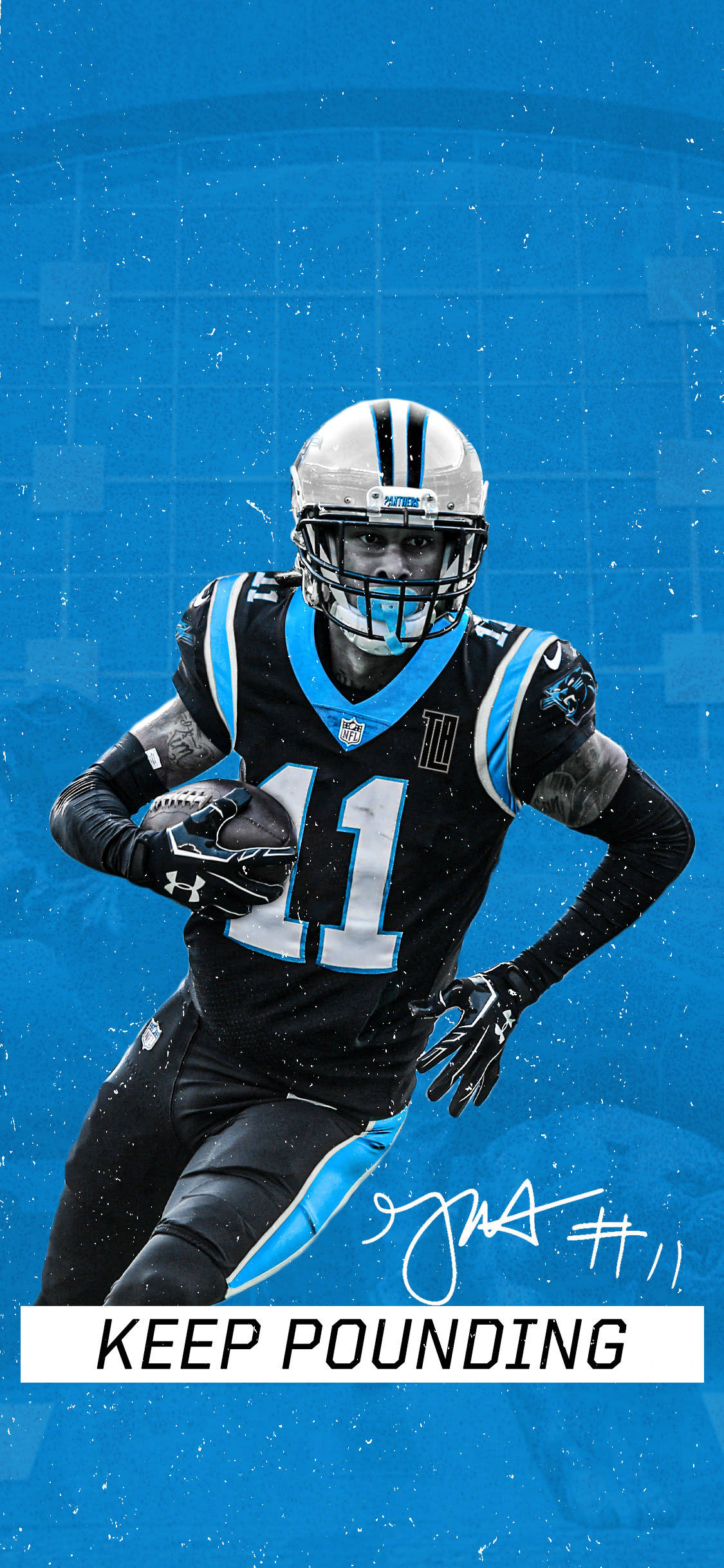 Carolina Panthers Nommer 11 Muurpapier