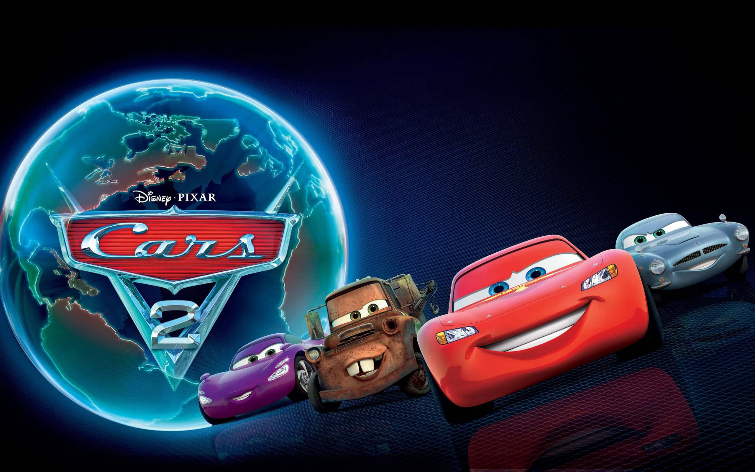 cars 2 - 'n fliek met motors voor 'n aardbol Muurpapier
