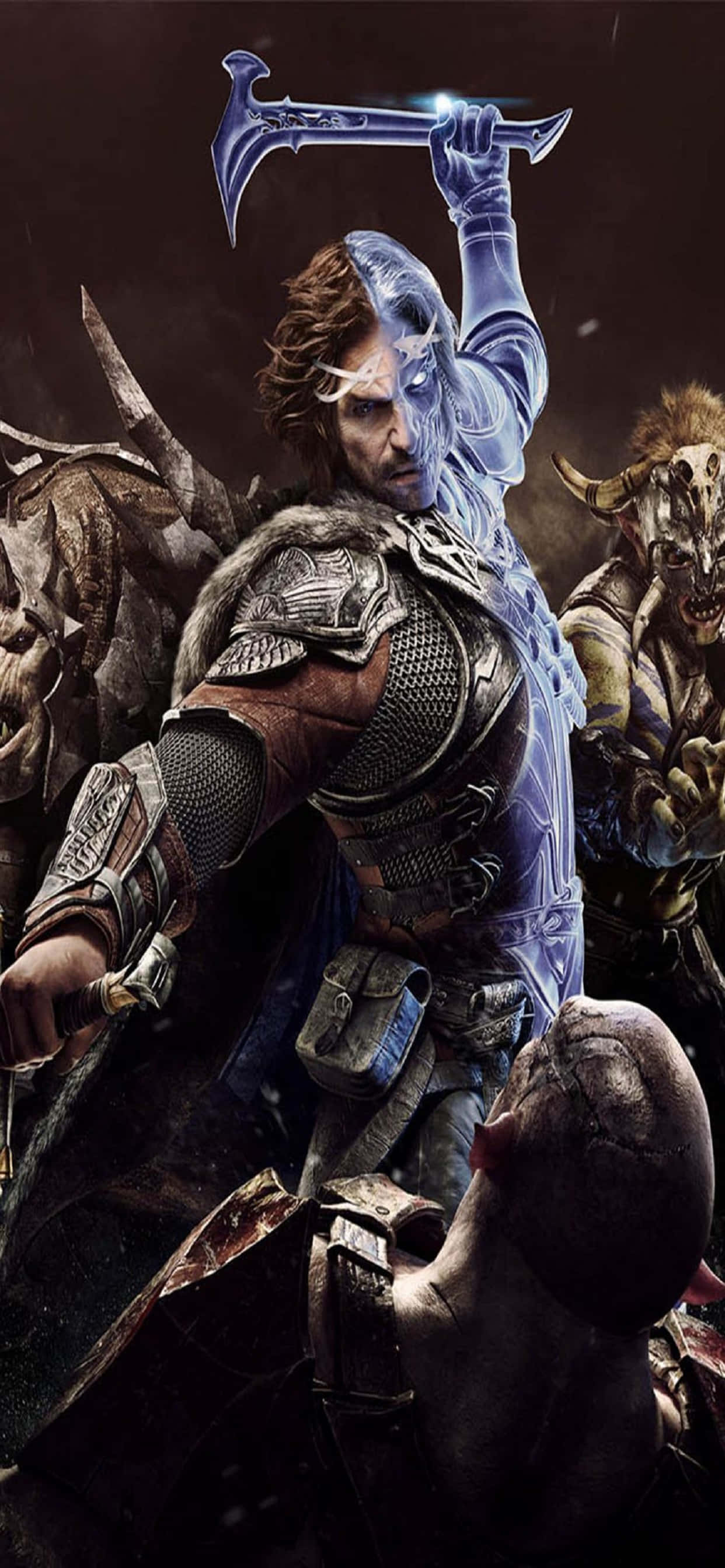 Celebrimbor Hamer iPhone Xs Max Shadow Of Mordor Agtergrond Muurpapier