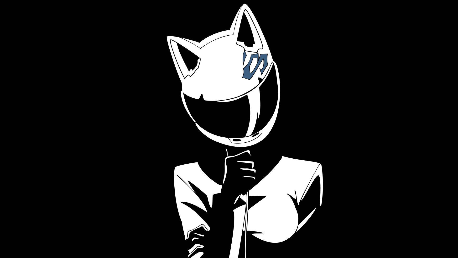 Celty Sturluson Swart Anime Muurpapier