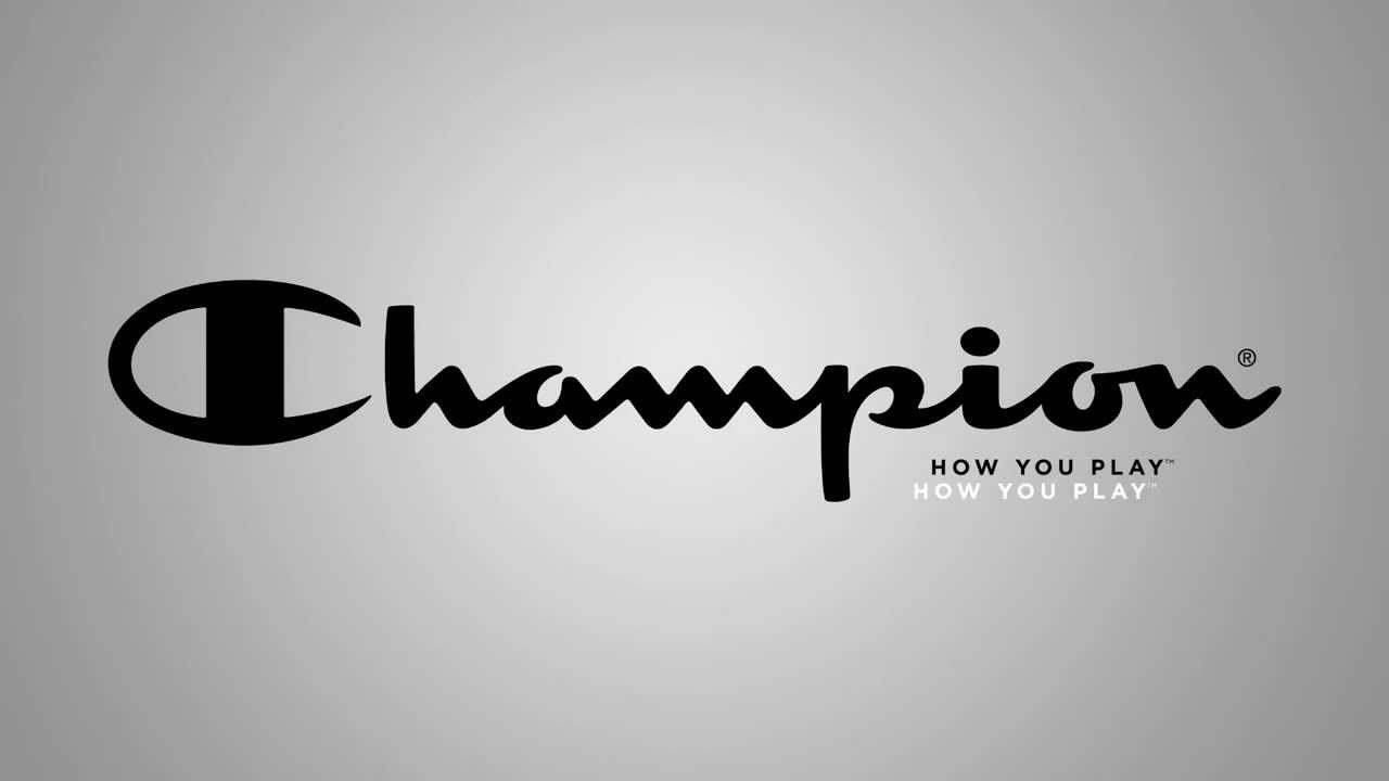 Champion Logo In Swart Muurpapier