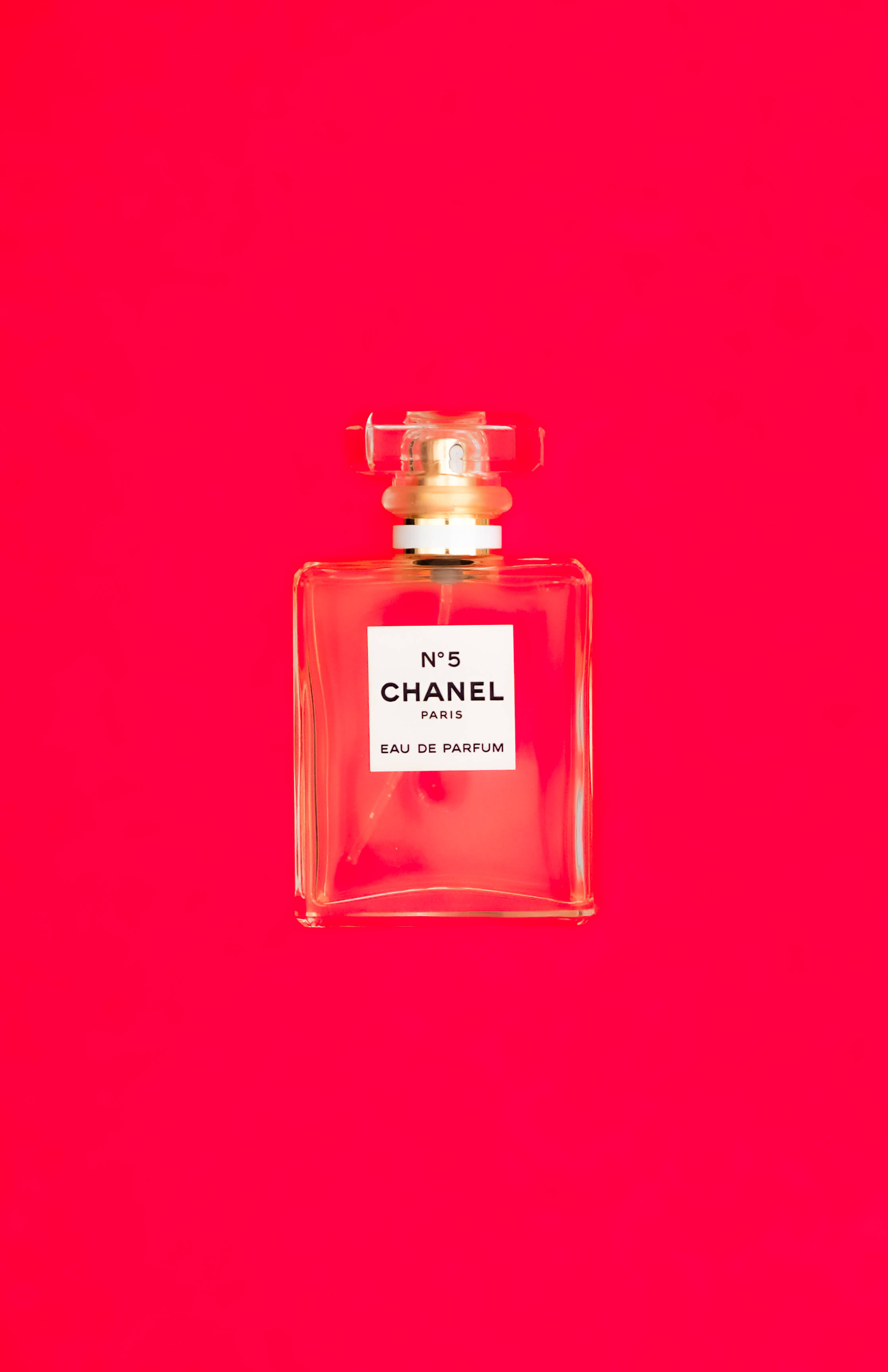 Chanel No. 5 Rooi Estetika Muurpapier