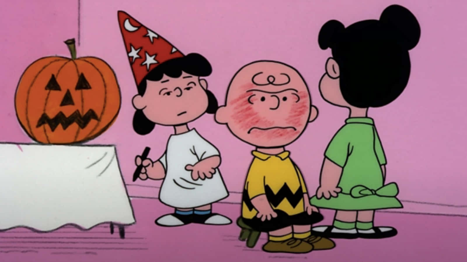 Charlie Brown Halloween-prente Muurpapier