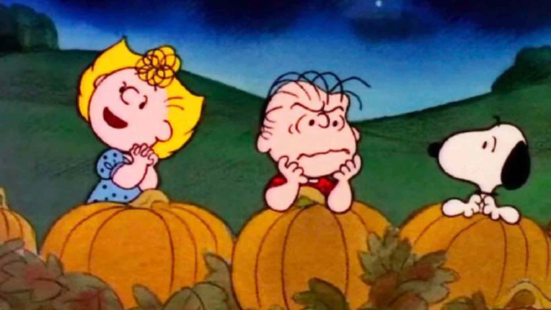 Charlie Brown Halloween-prente Muurpapier