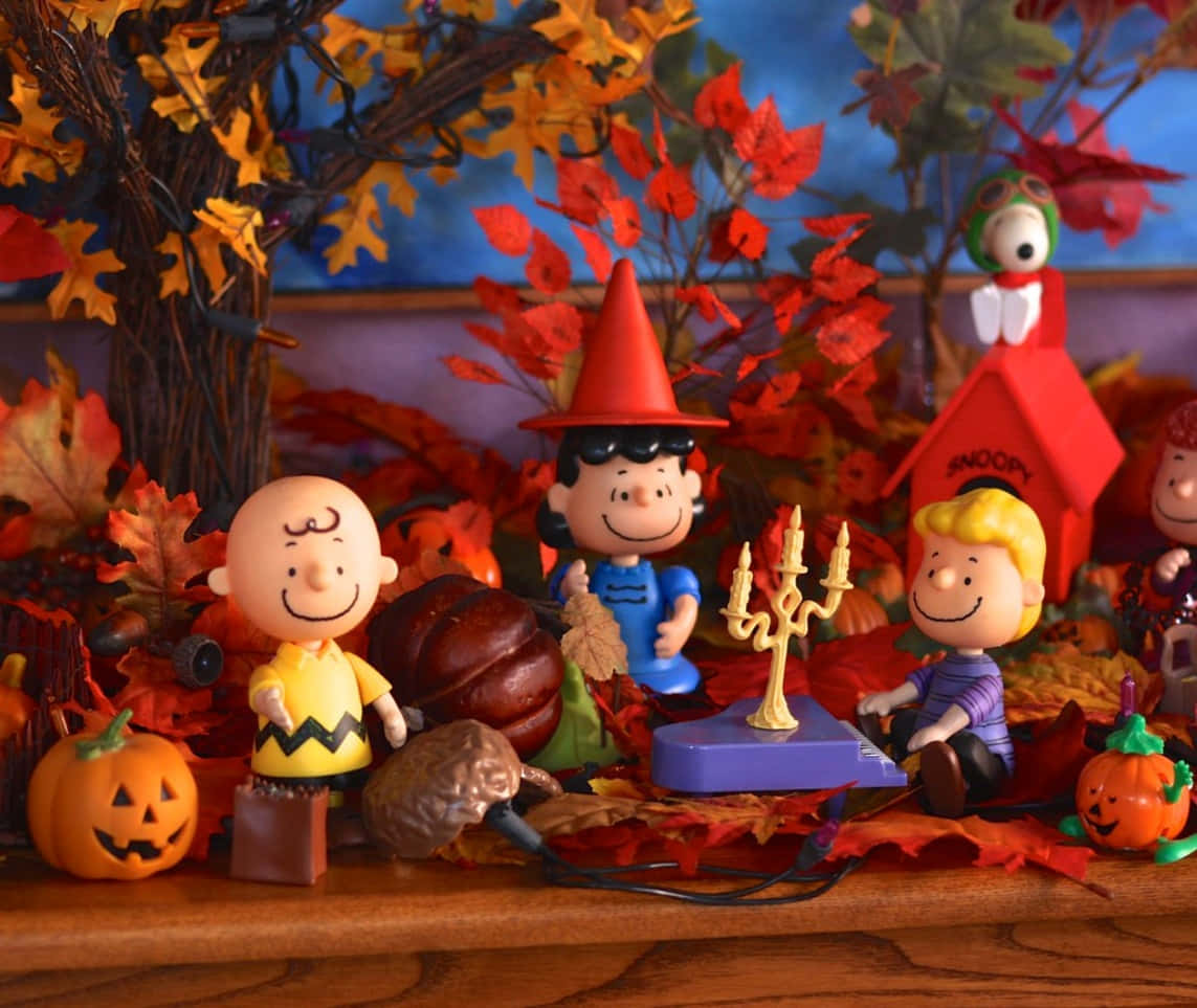 Charlie Brown Halloween-prente Muurpapier