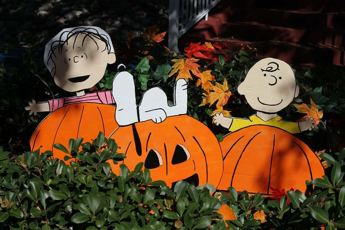 Charlie Brown Halloween-prente Muurpapier