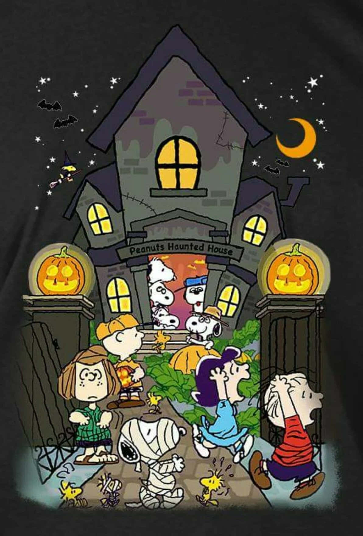 Charlie Brown Halloween prente Muurpapier