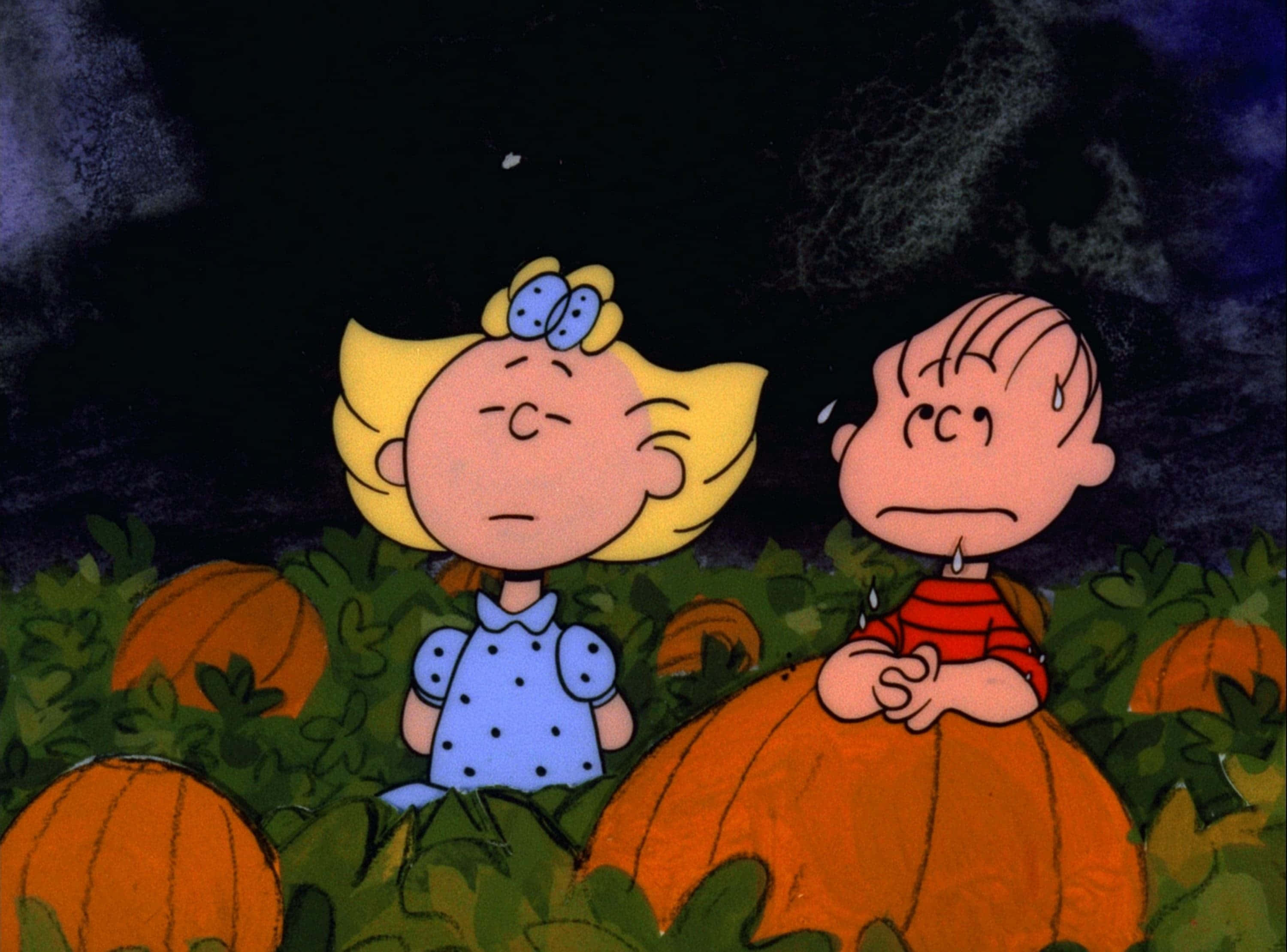 Charlie Brown Halloween prente Muurpapier