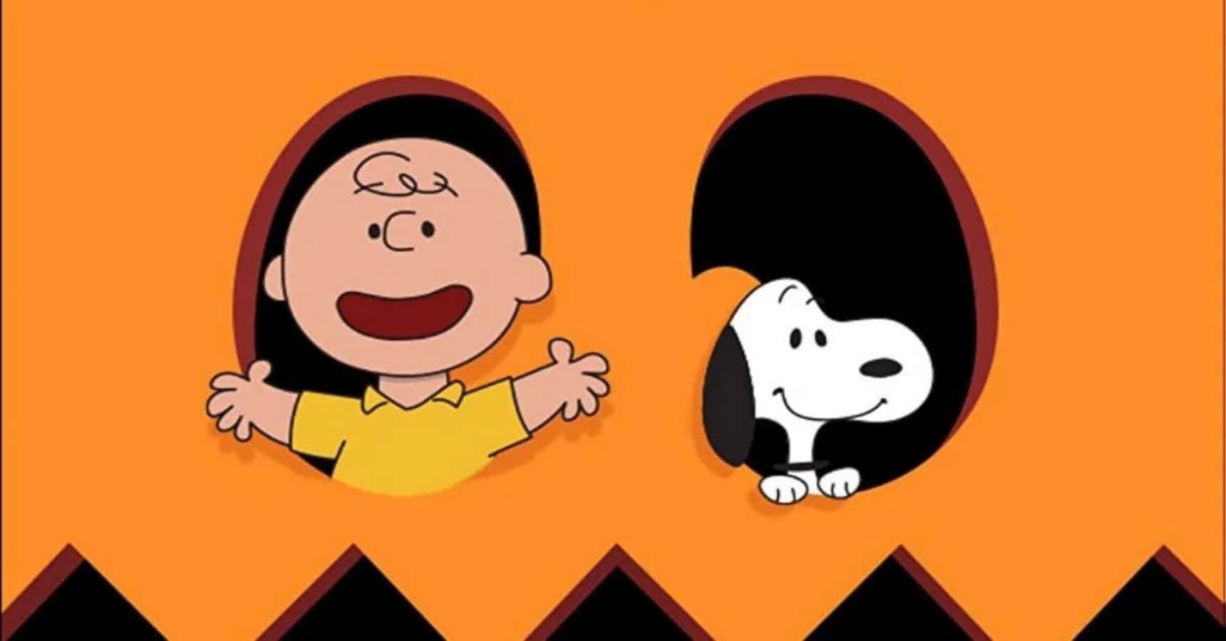 Charlie Brown Halloween prente Muurpapier